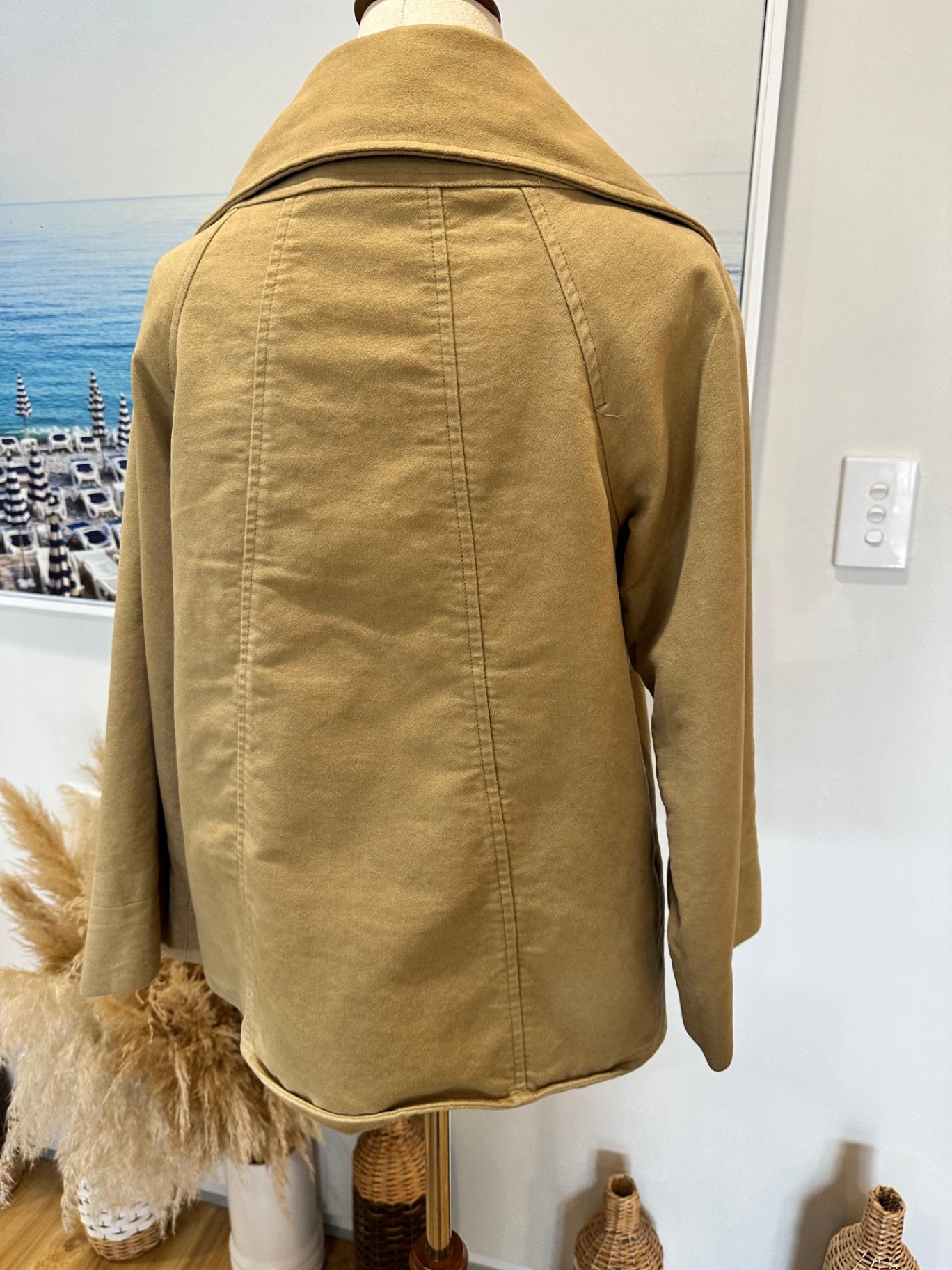 Laura Ashley - Crop Jacket - Size 8 - Beige