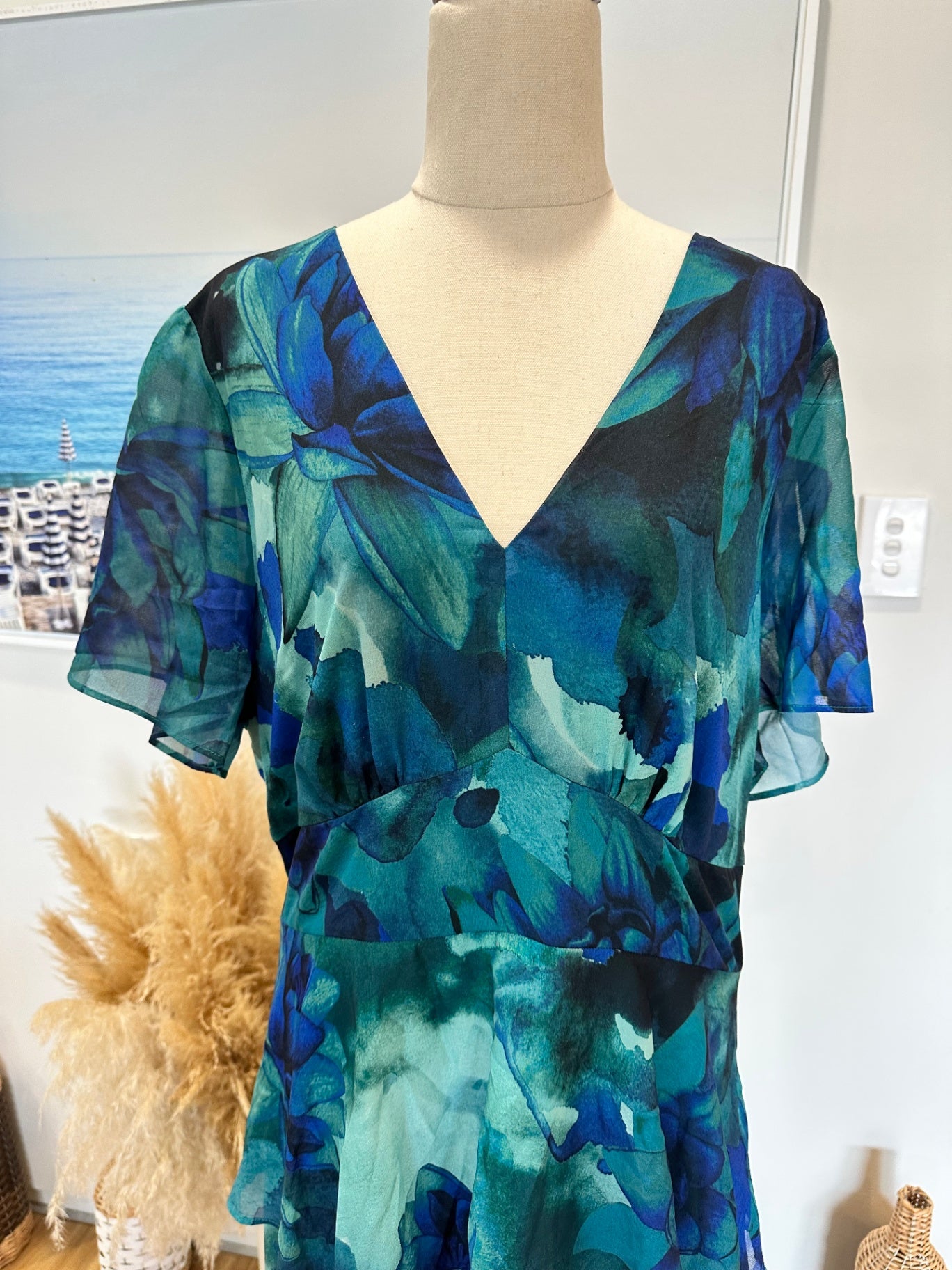 [NEW] Ador Dress - Extra Large - Shades of the Ocean Blue Green etc