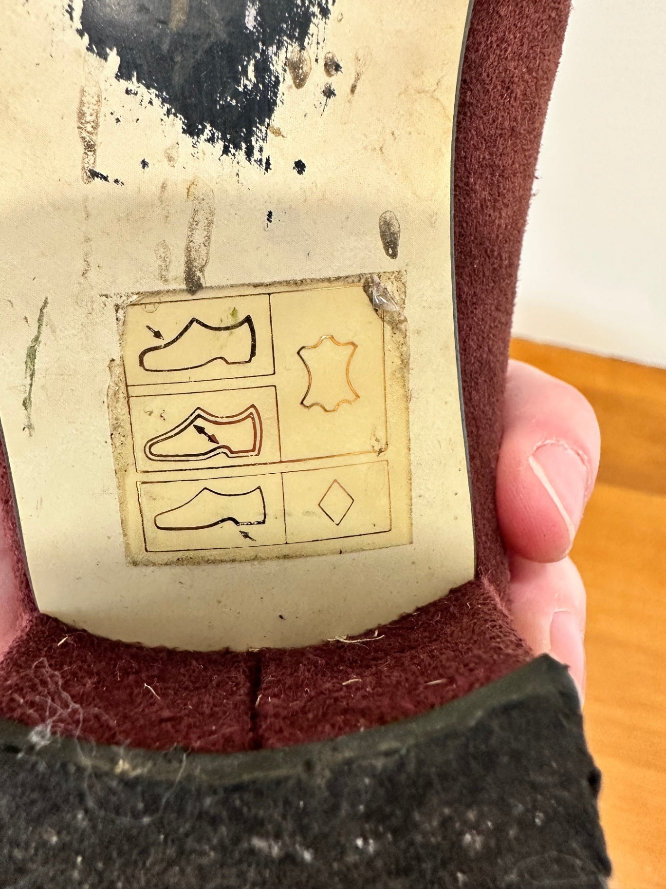 Laura Ashley - Suede Loafers - Size EU 38 - Burgundy [Some wear including water staining]