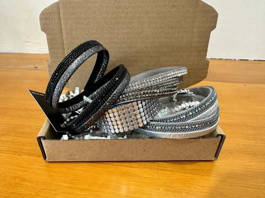 Bracelet - Black and Silver Trio