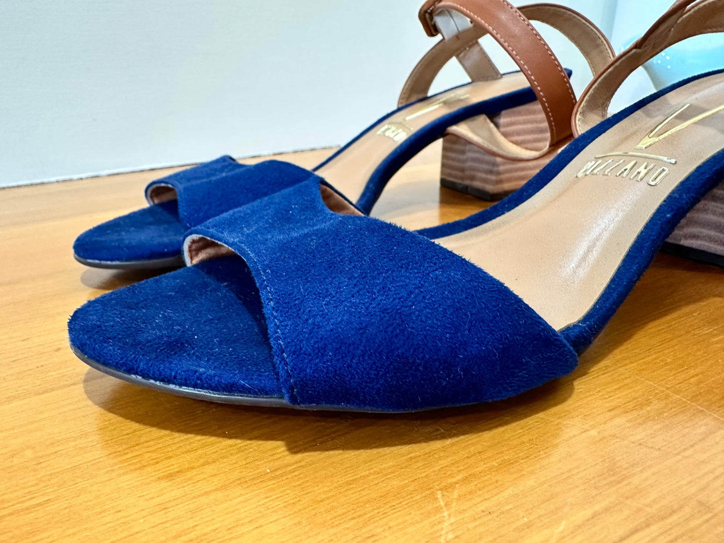 Vizzano - Sandals - Size EU38 - Navy blue and brown