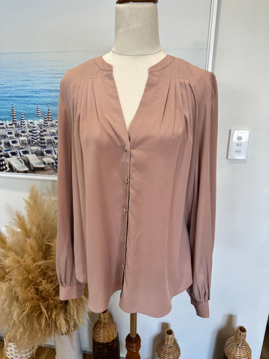 Forever New Blouse - Size 10 - Beige