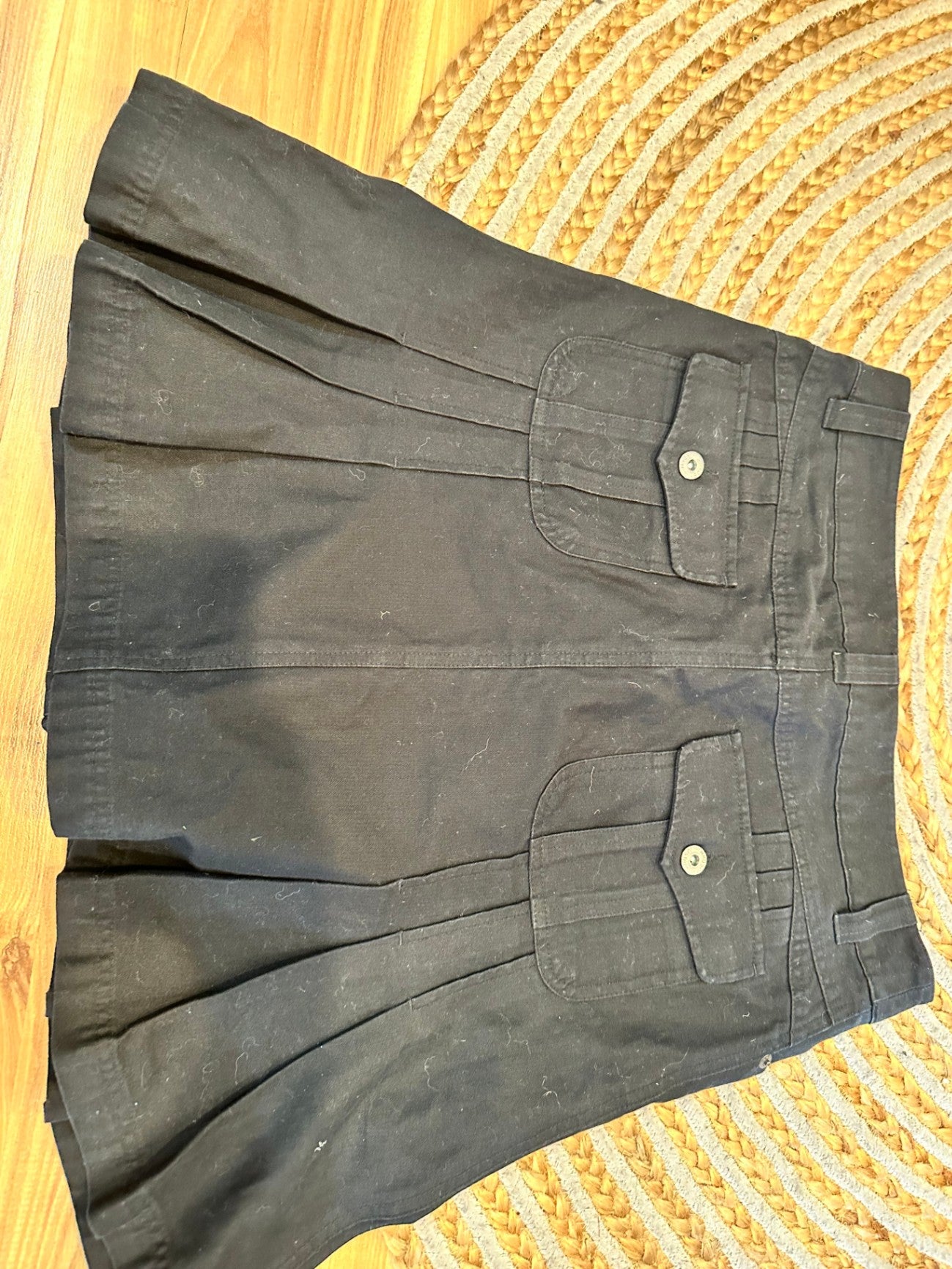 Jay Jays Pleated Mini Skirt - Size 10 - Black