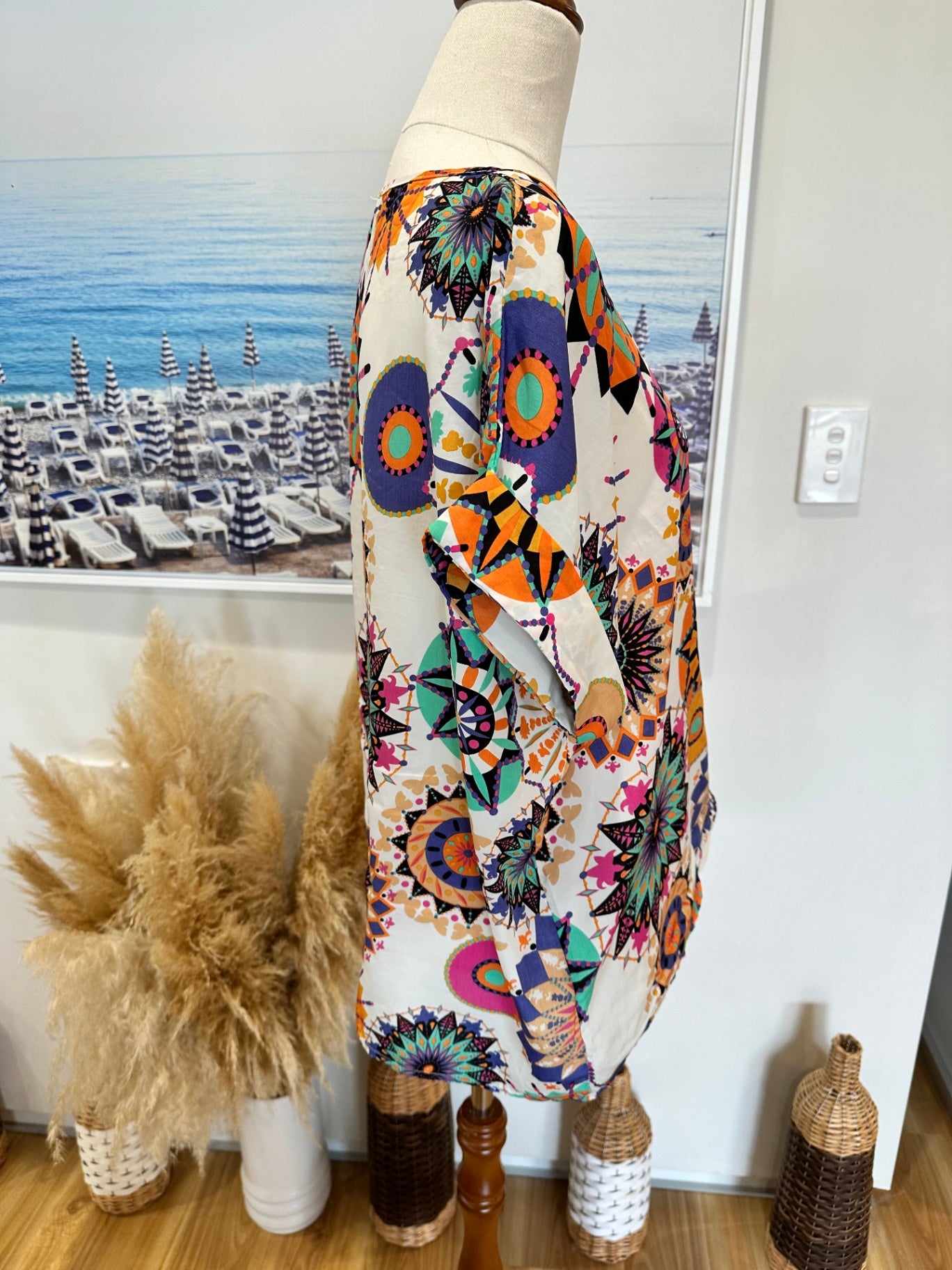 Mandala Blouse - Size Small - Multicolour