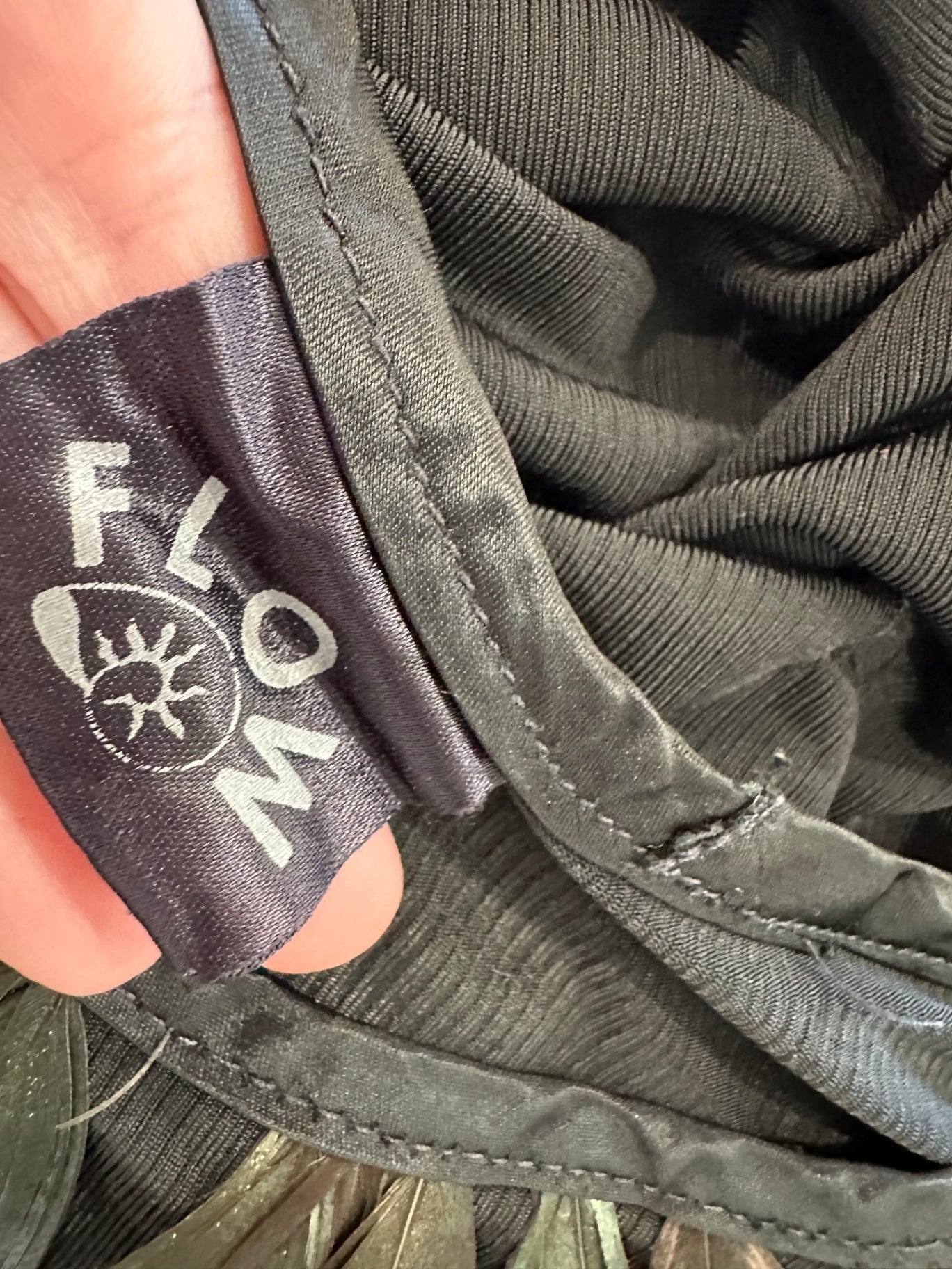 Flow - Made in New Zealand Dress - Small - Black w Feathers [Flaw on back]