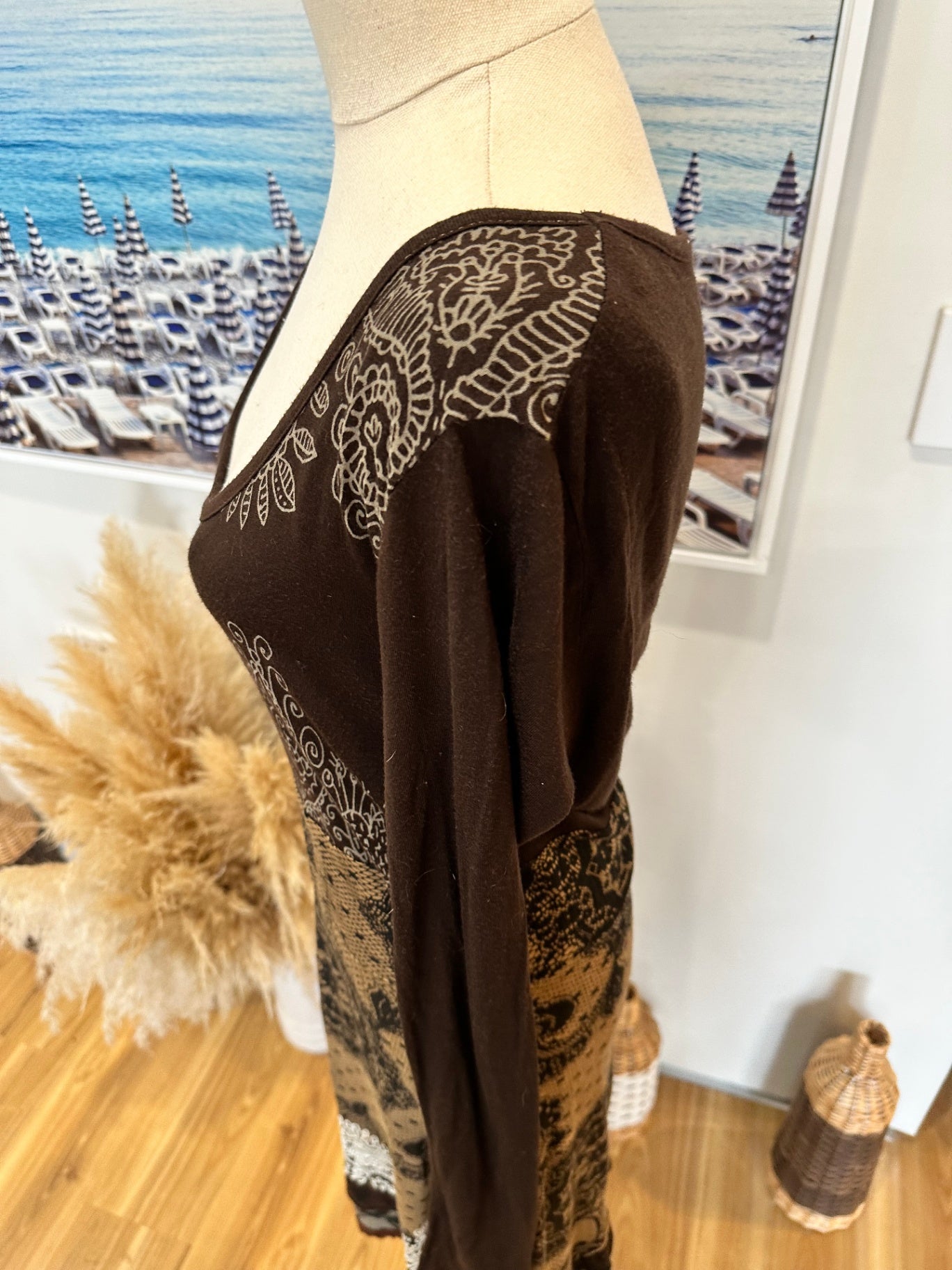 Desigual Dress - Size Small - Choc Brown