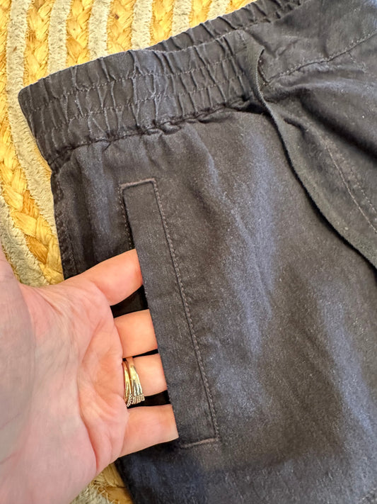 Sportscraft - Linen Blend Pants - Size 14 - Black