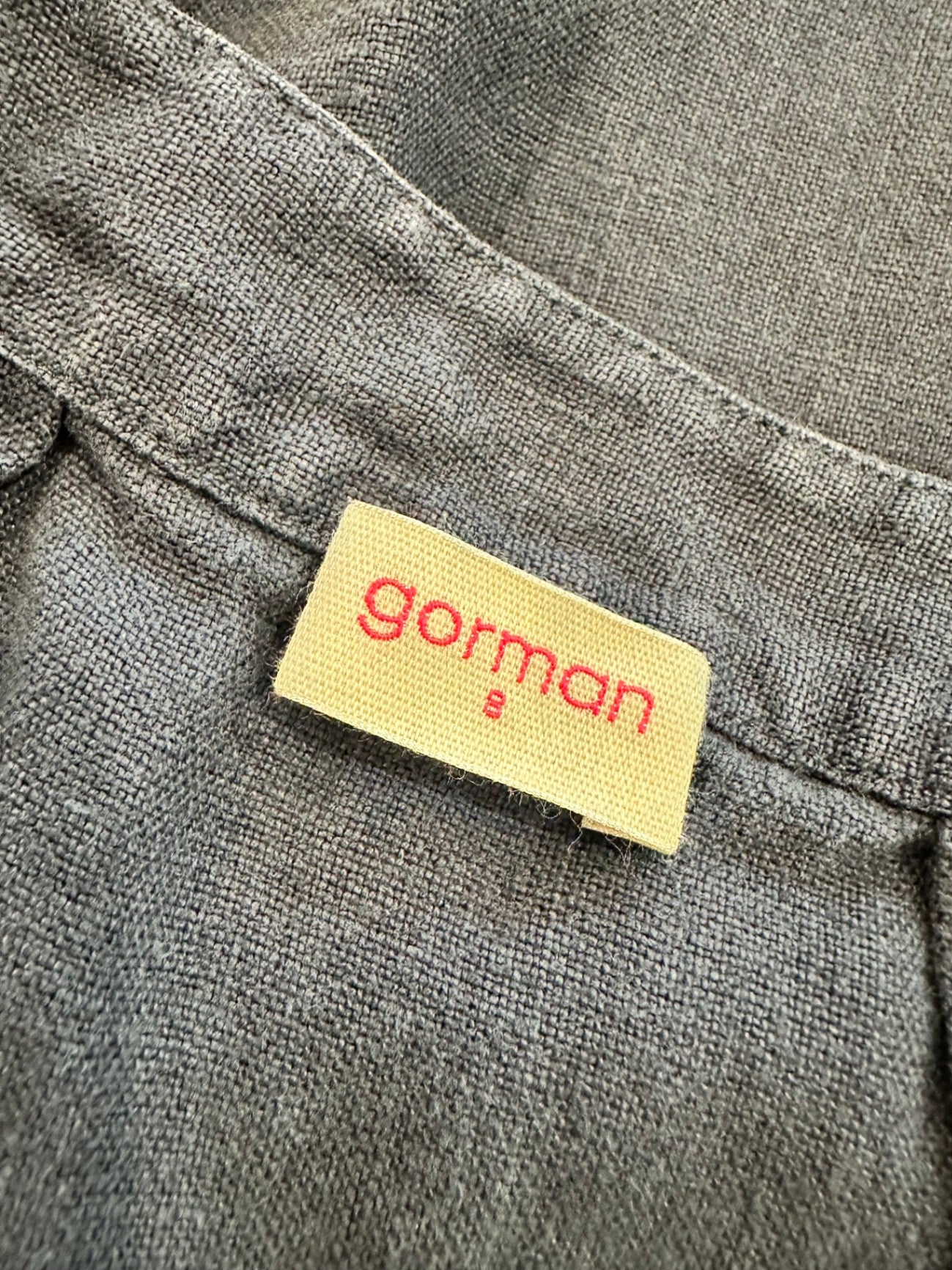 Gorman - 100% Linen Skirt - Size 8 - Dark Blue