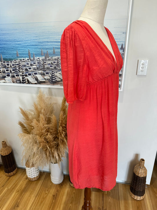 Lily Whyte - Mini Dress - Size 10 - Tangerine