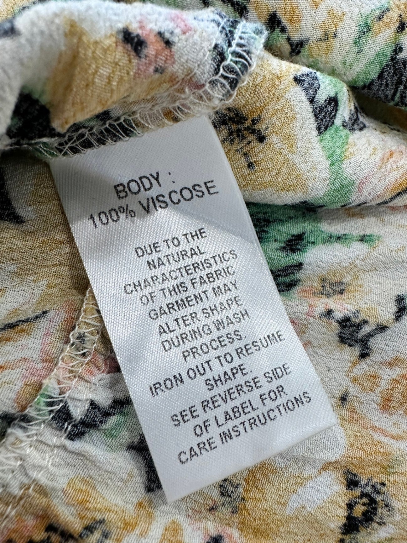 Nunui - Dress - Size 8 - Yellow, White, Green, Black