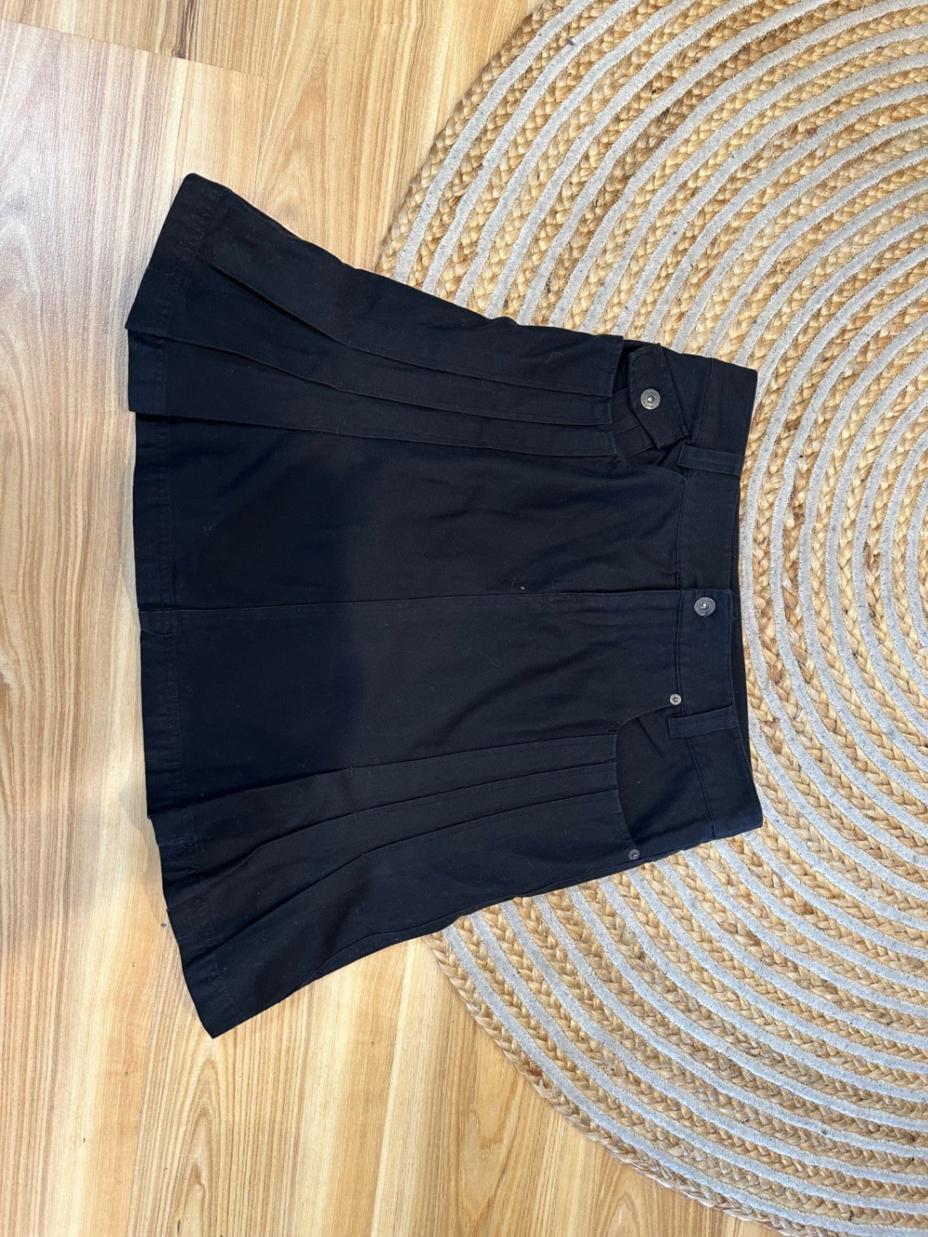 Jay Jays Pleated Mini Skirt - Size 10 - Black