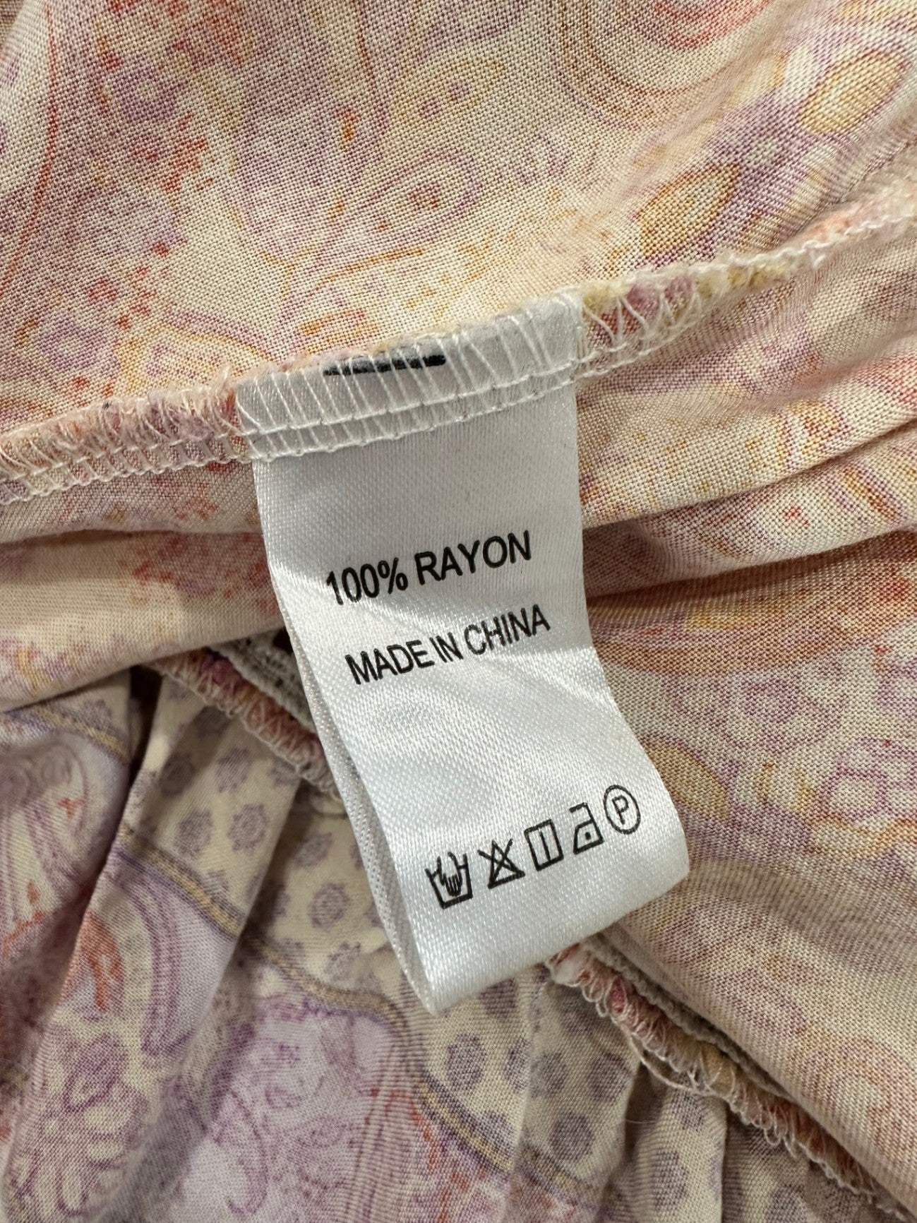 Salty Bright - Bohemian Dress - Size 8 - Pink, purple, orange, beige