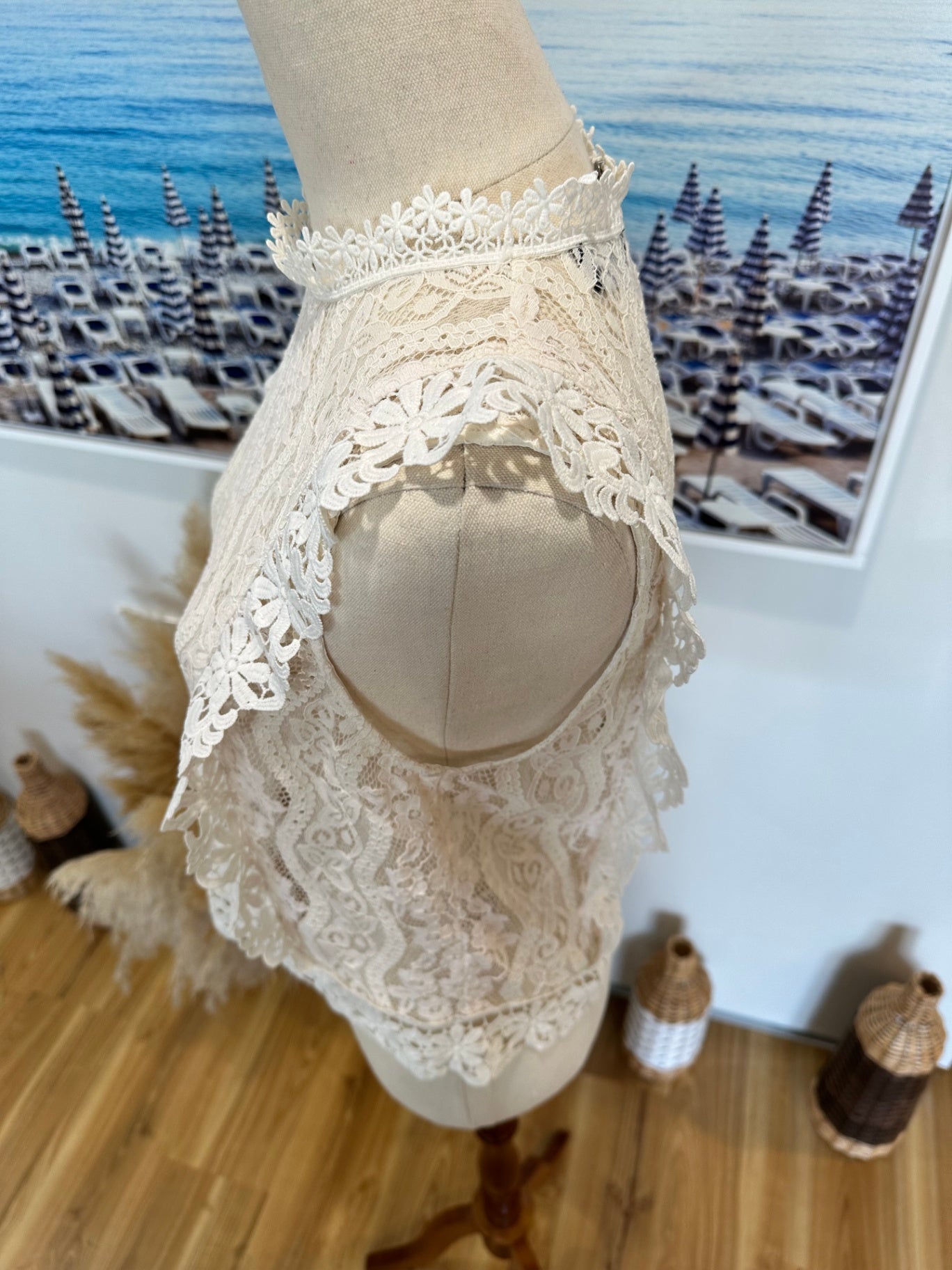 Dotti - Lace Top - Size 10 - White