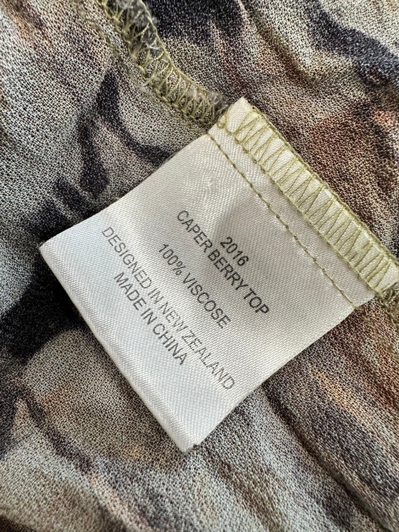 Fray the Label - Blouse - Size 10 - Grey / Brown / Orange