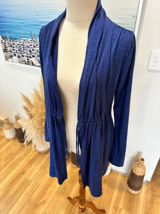 Max - Merino Cardigan - Medium - Blue