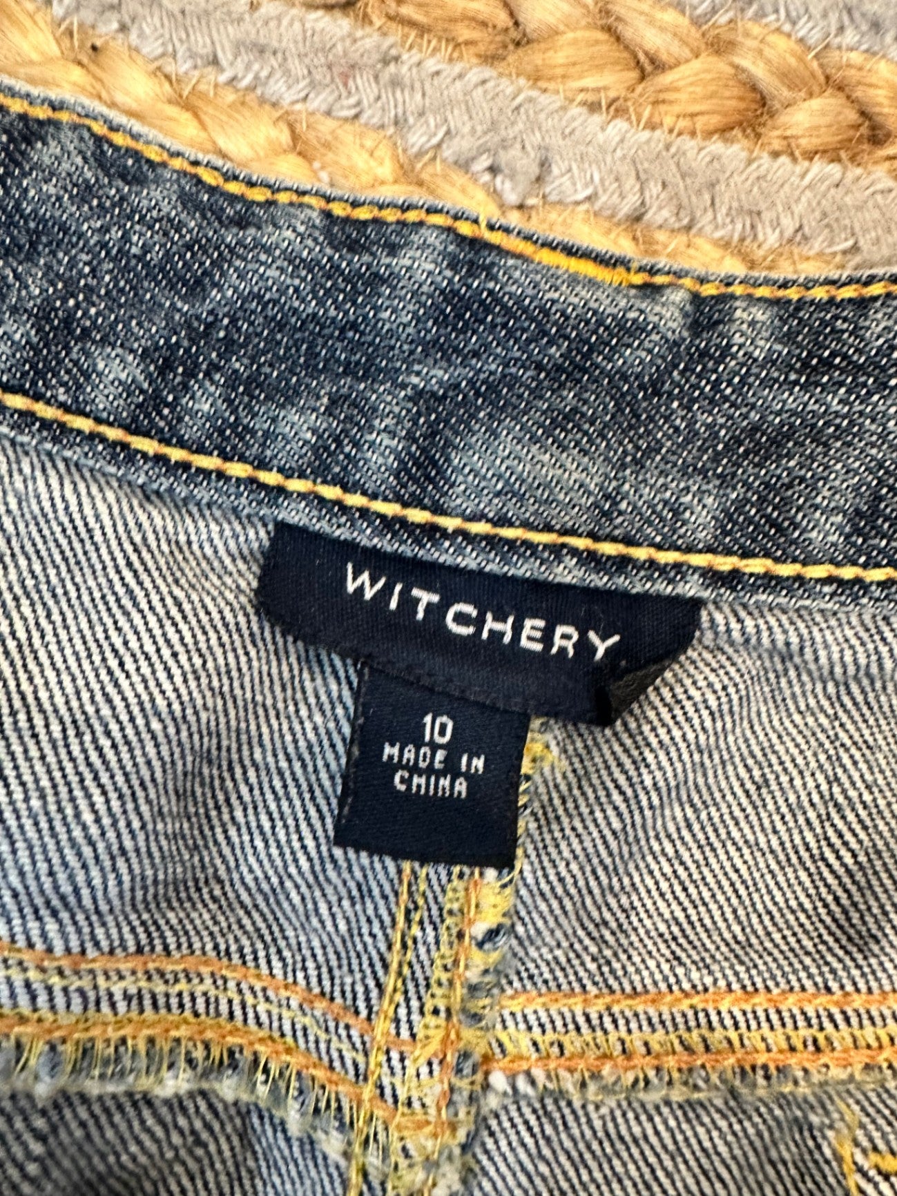 Witchery - Mini Skirt - Size 10 - Blue