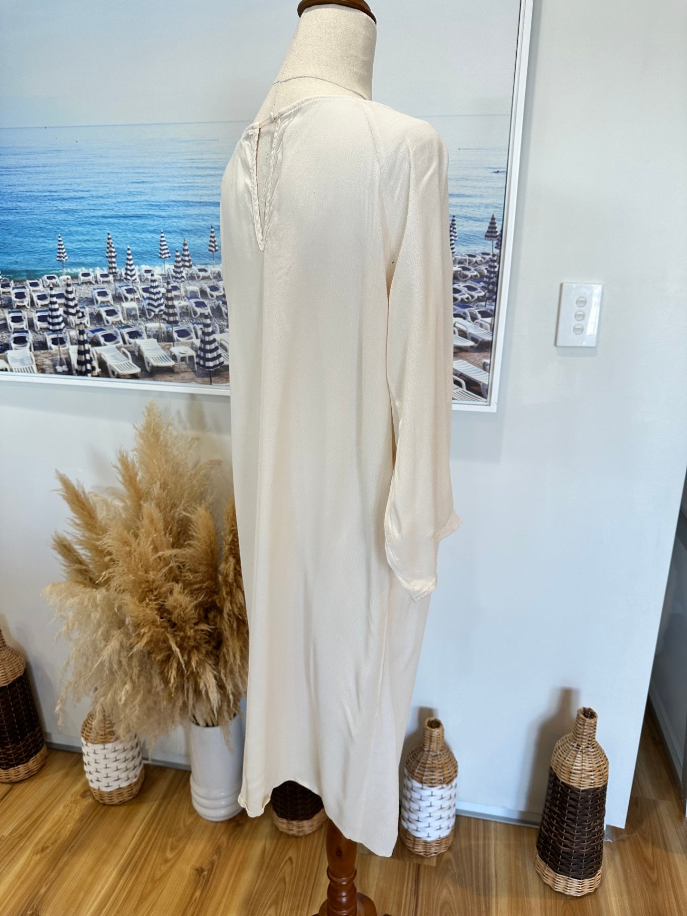 Glassons - Bohemian Dress - Size 16 - Cream
