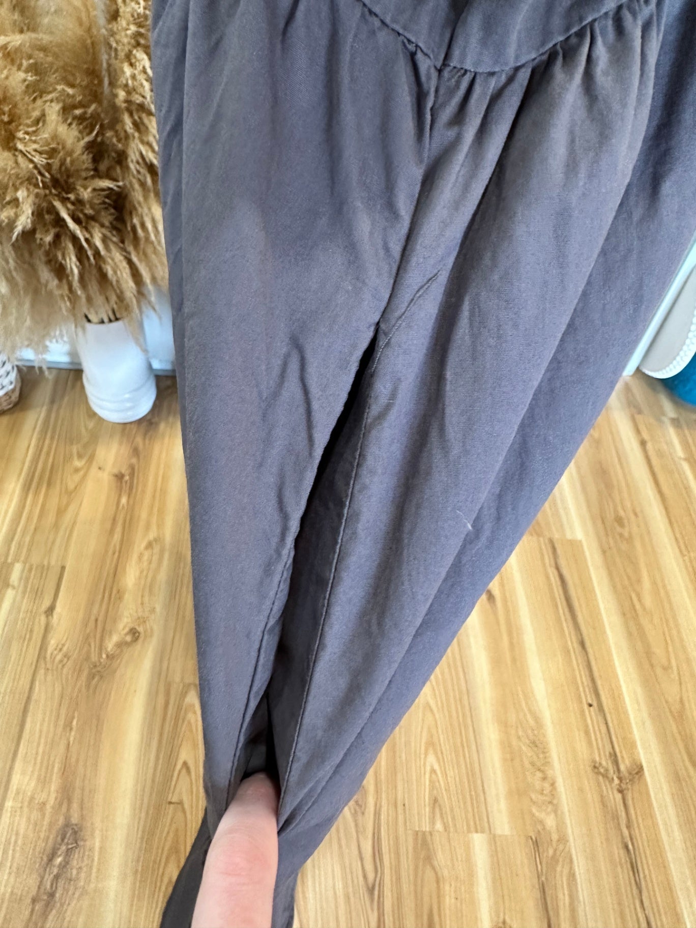 Adrienne Whitewood - Maxi Dress - Large / Extra Large - Grey + Black