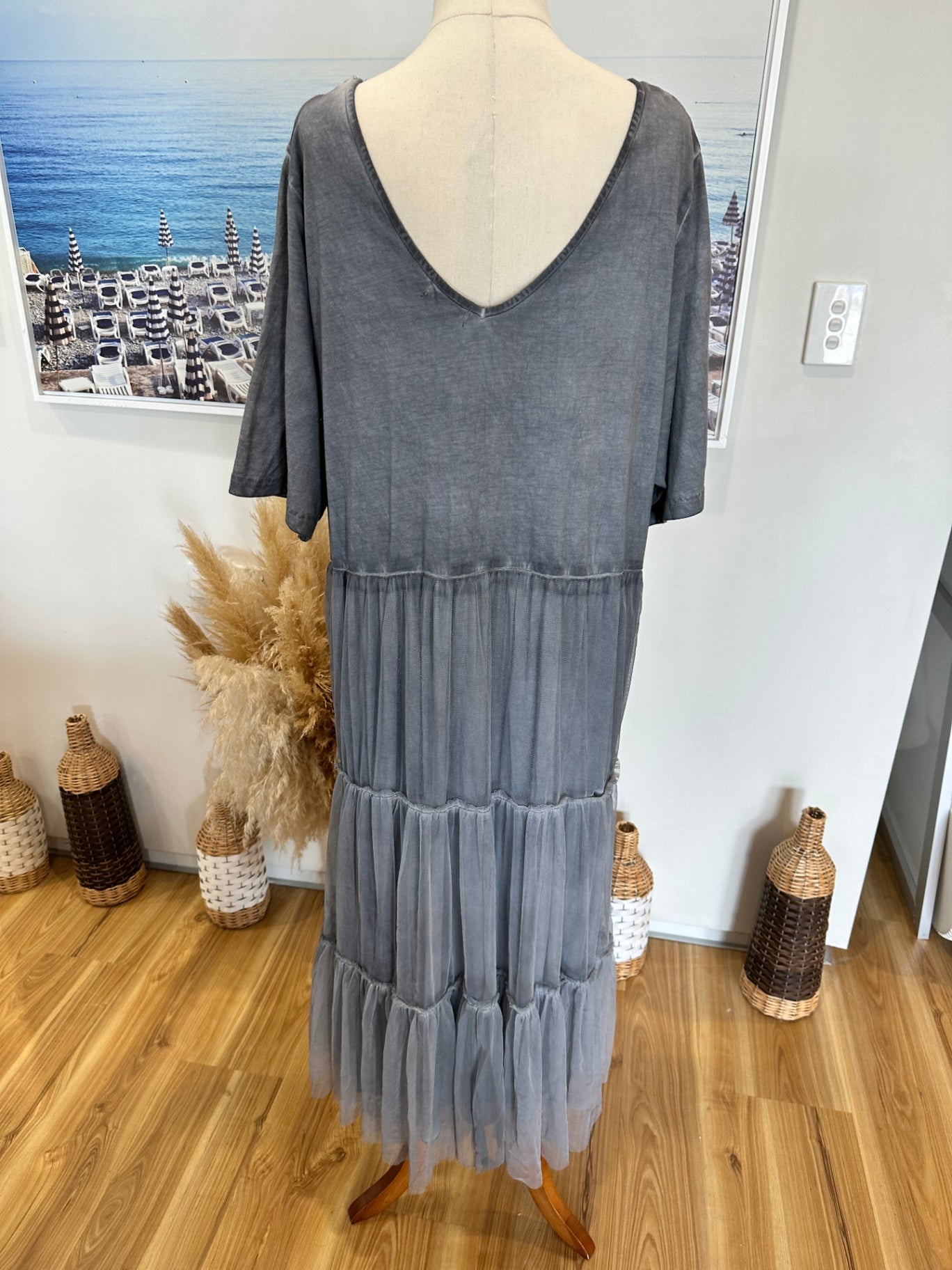 K+K - Tulle Dress - Extra Large - Grey