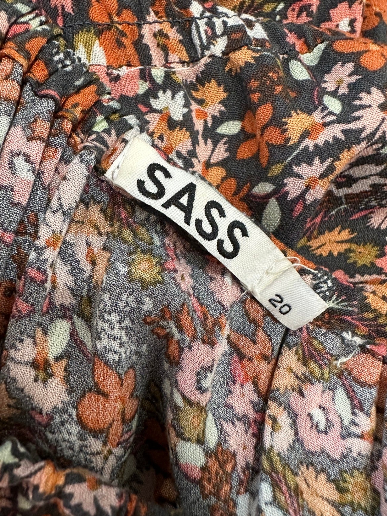 Sass - Maxi Dress - Size 20 - Autumnal Floral