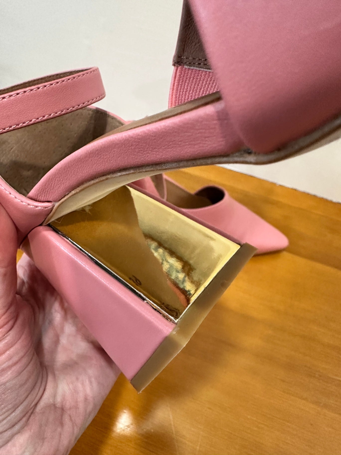 Mi Piaci - Leather Heels - Size EU 39 - Pink 