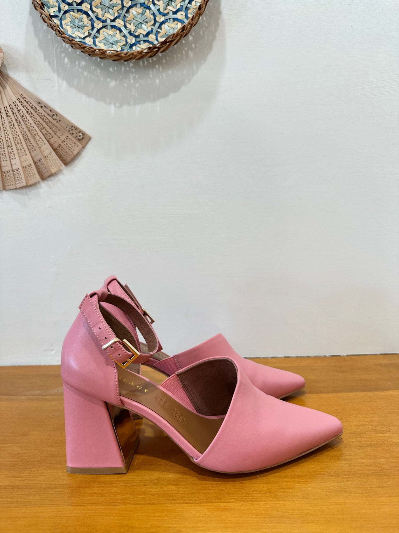 Mi Piaci - Leather Heels - Size EU 39 - Pink 