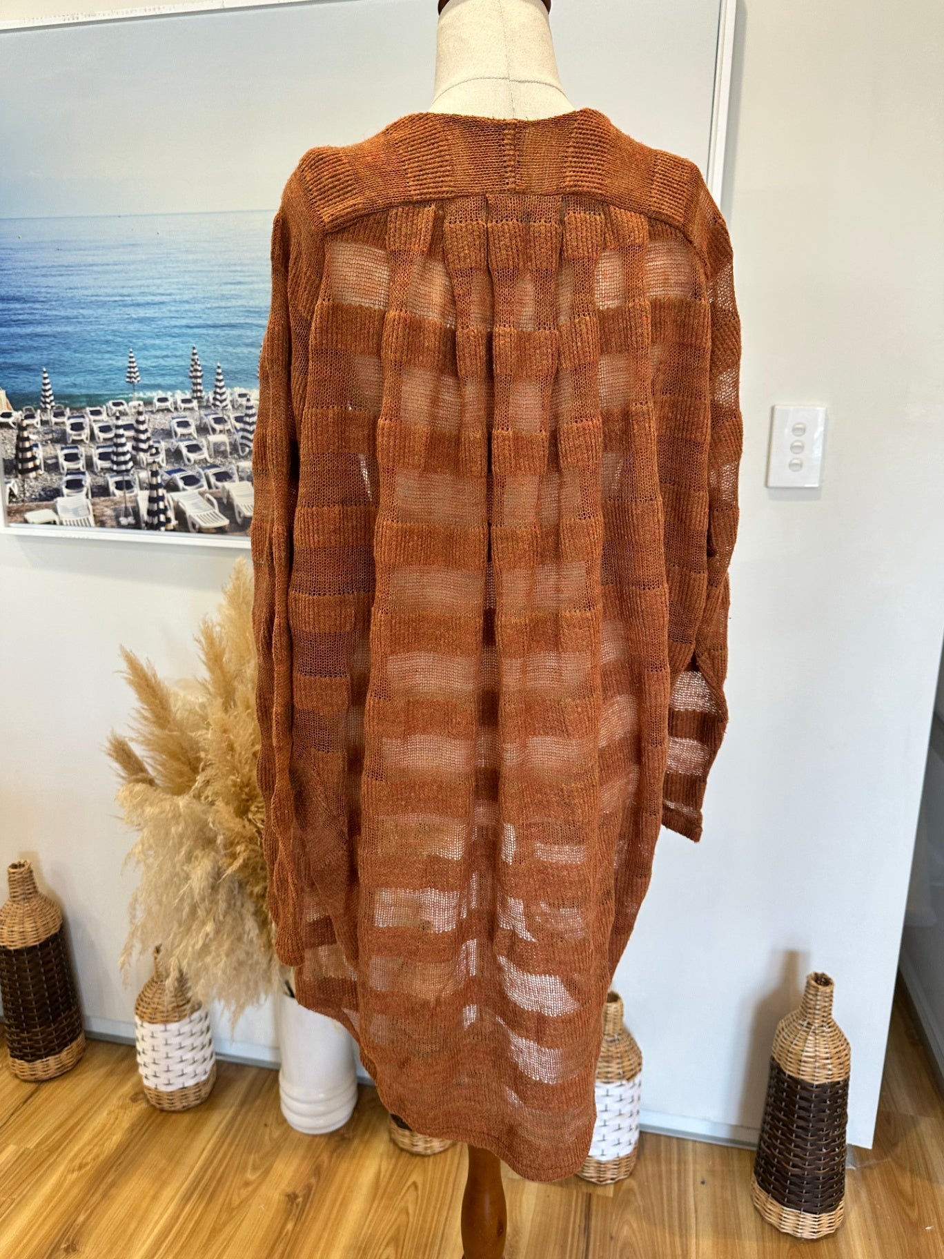 Angel Biba - Cardigan - One Size - Rust Orange