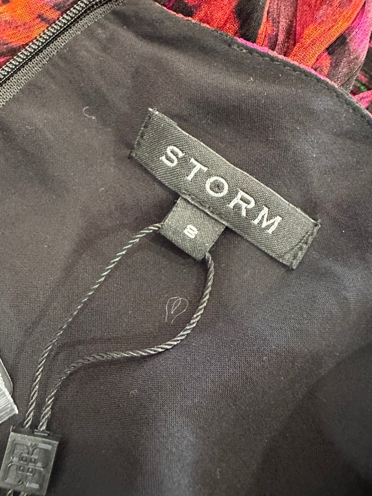 [NEW] Storm Dress - Size 8 RRP: $389 - Viscose - Red tones