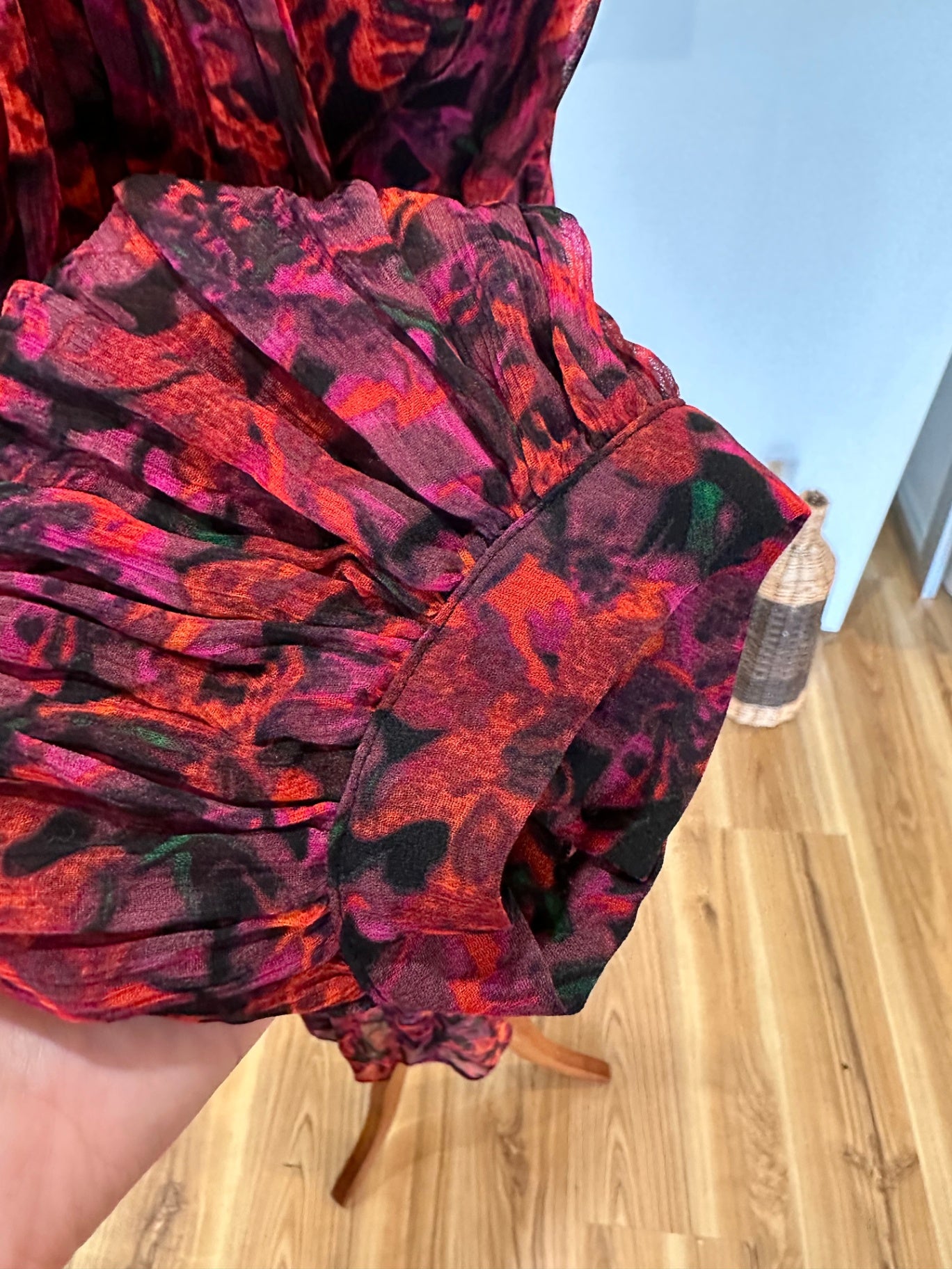 [NEW] Storm Dress - Size 8 RRP: $389 - Viscose - Red tones