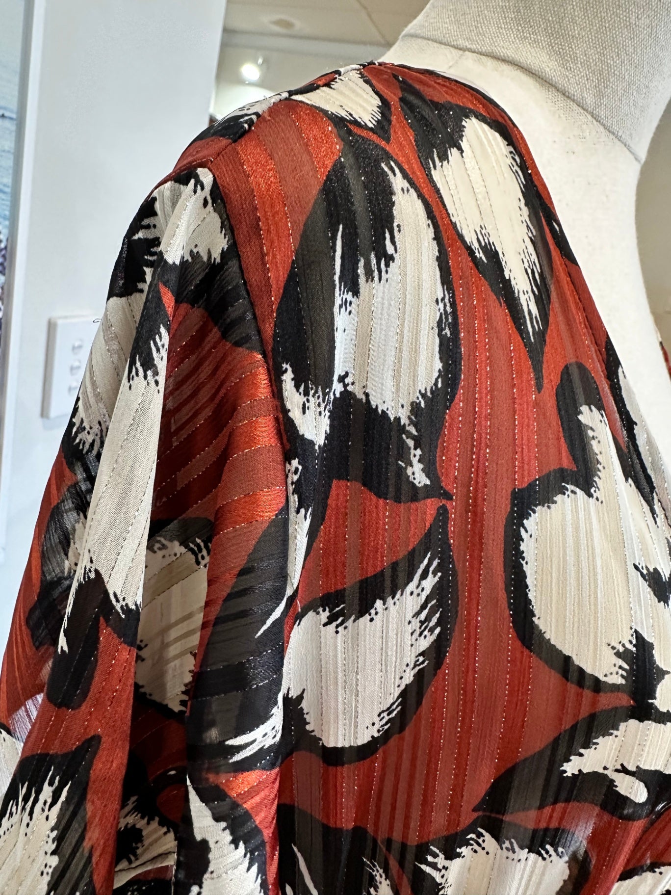 Coco + Belle - Duster Jacket - Extra Large - Brown / Black / Beige