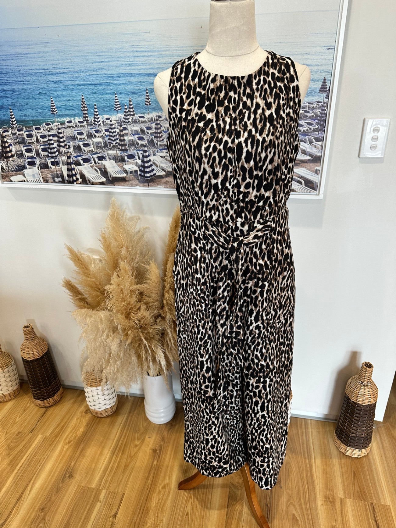 Banana Republic Jumpsuit - Size 4 (approx Medium) - Leopard print