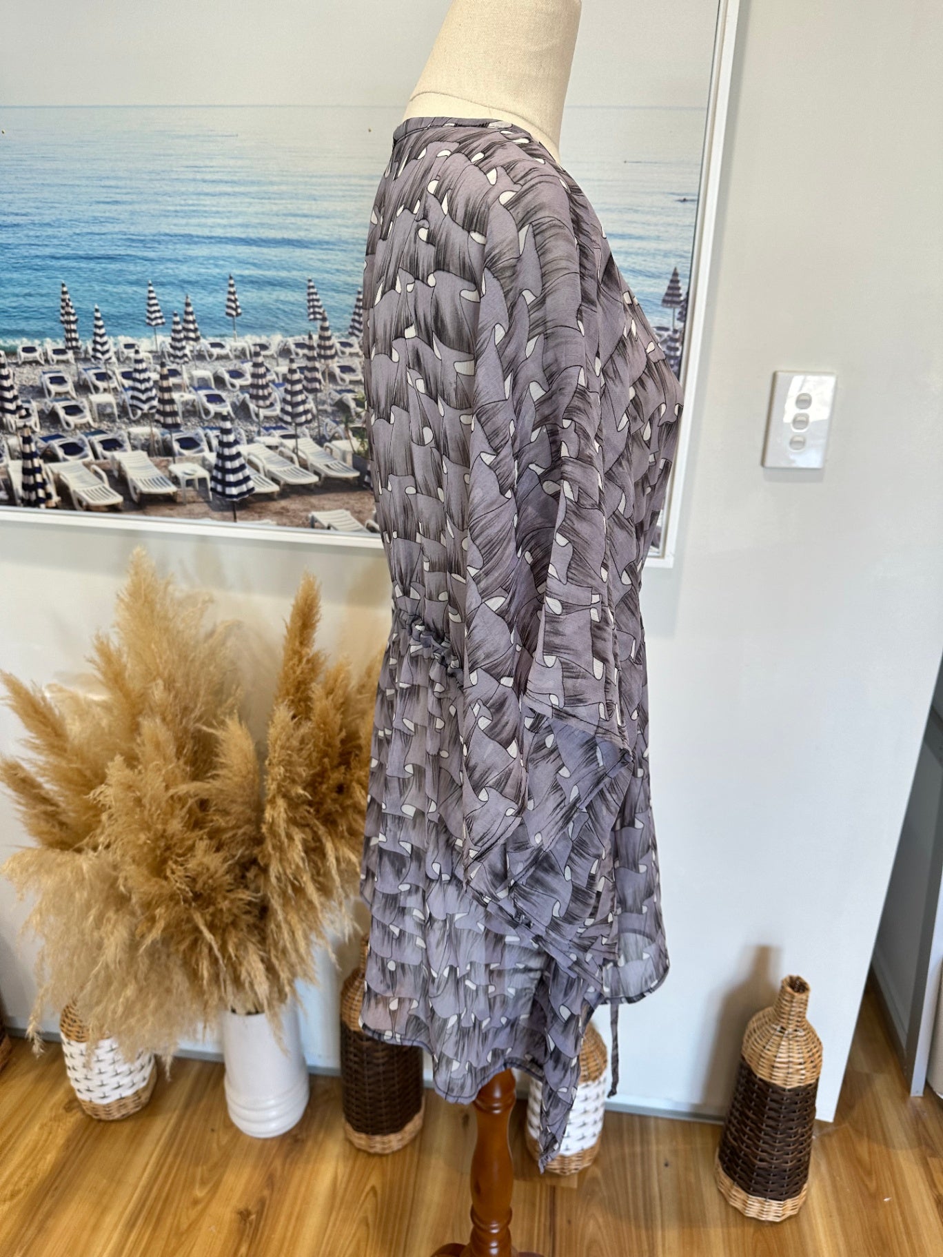 SNAP - Made in New Zealand - Kaftan - One Size - Grey 