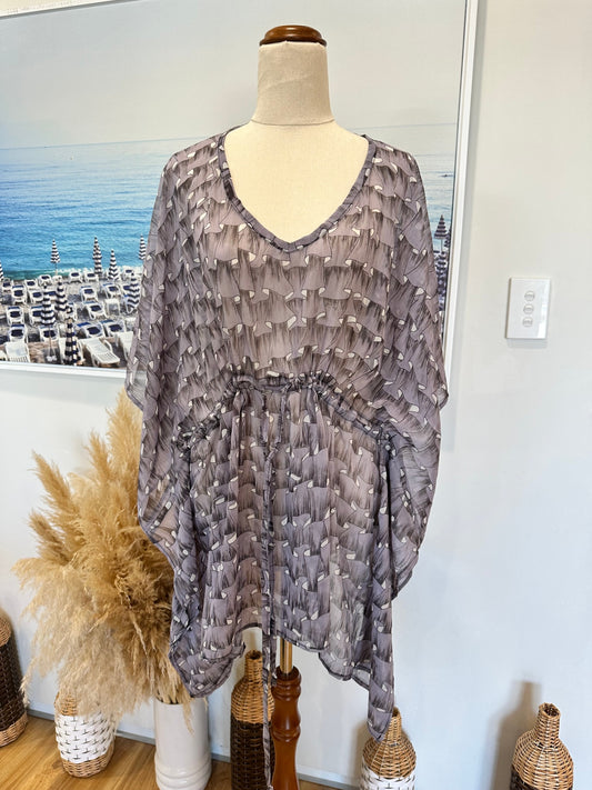 SNAP - Made in New Zealand - Kaftan - One Size - Grey 