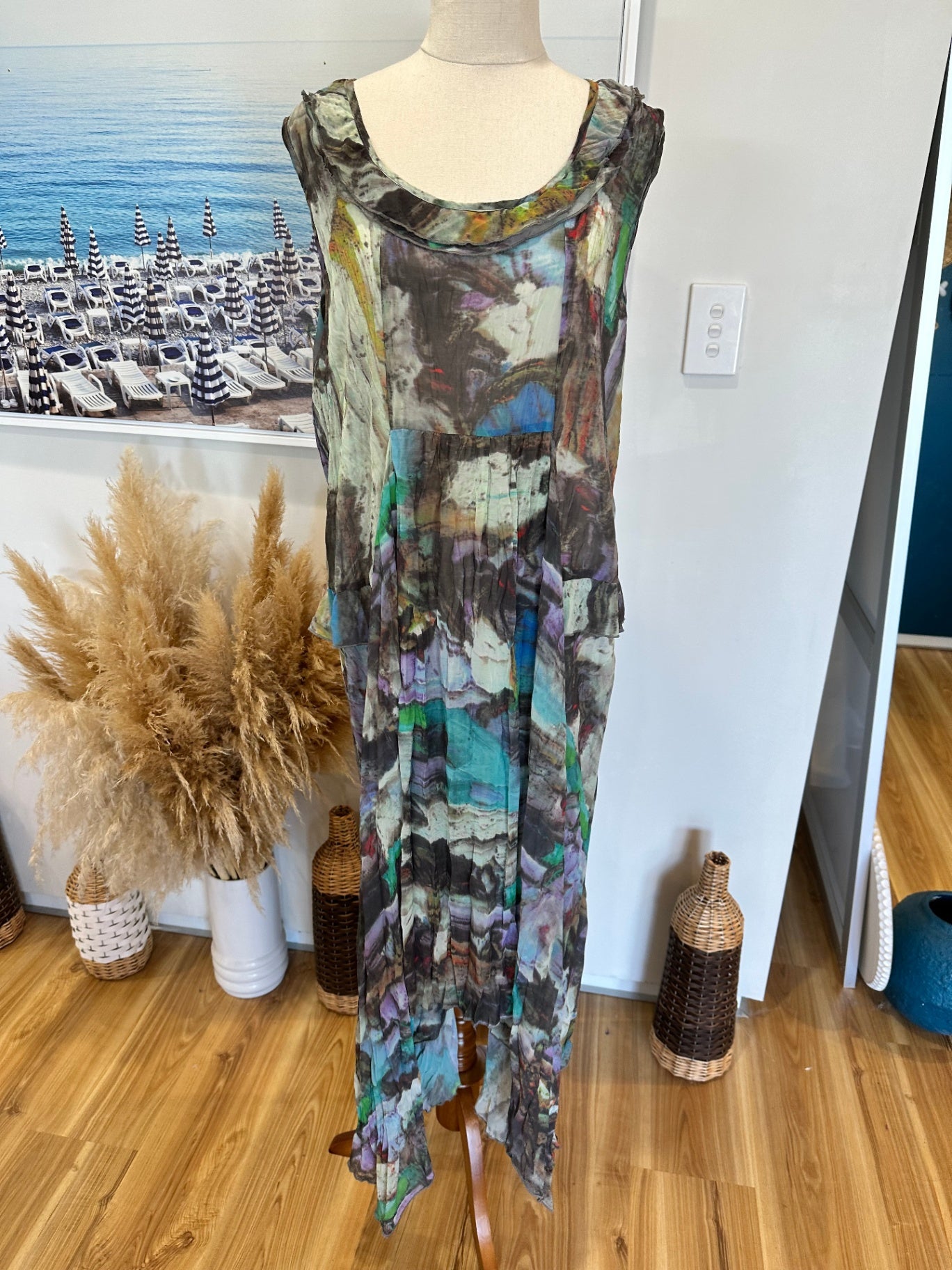 Watercolour Dress - Medium / Large 