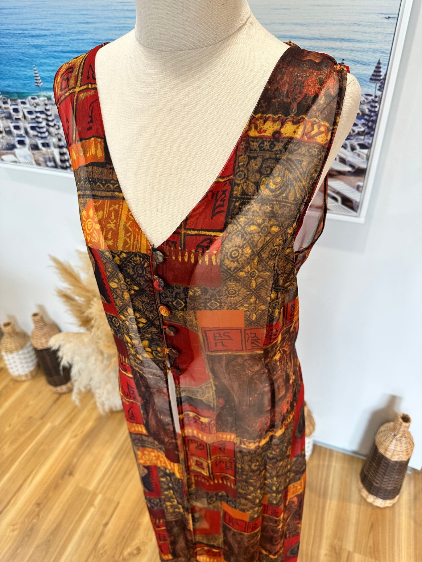 Vintage - Signe Incognito - Duster Jacket - Small / Medium - Autumnal Tones