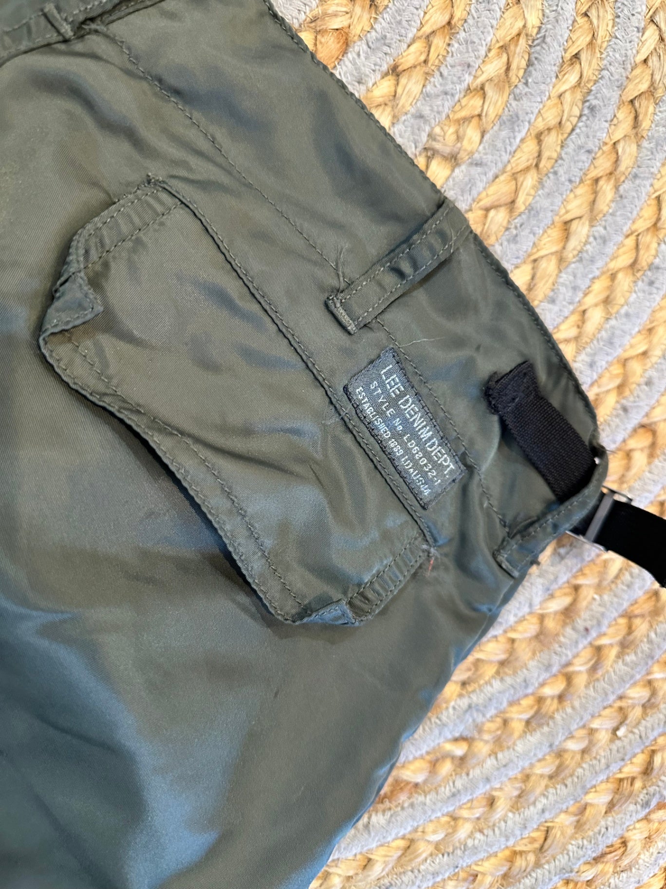 Lee Denim - Rave Pants - Small / Medium - Olive Green
