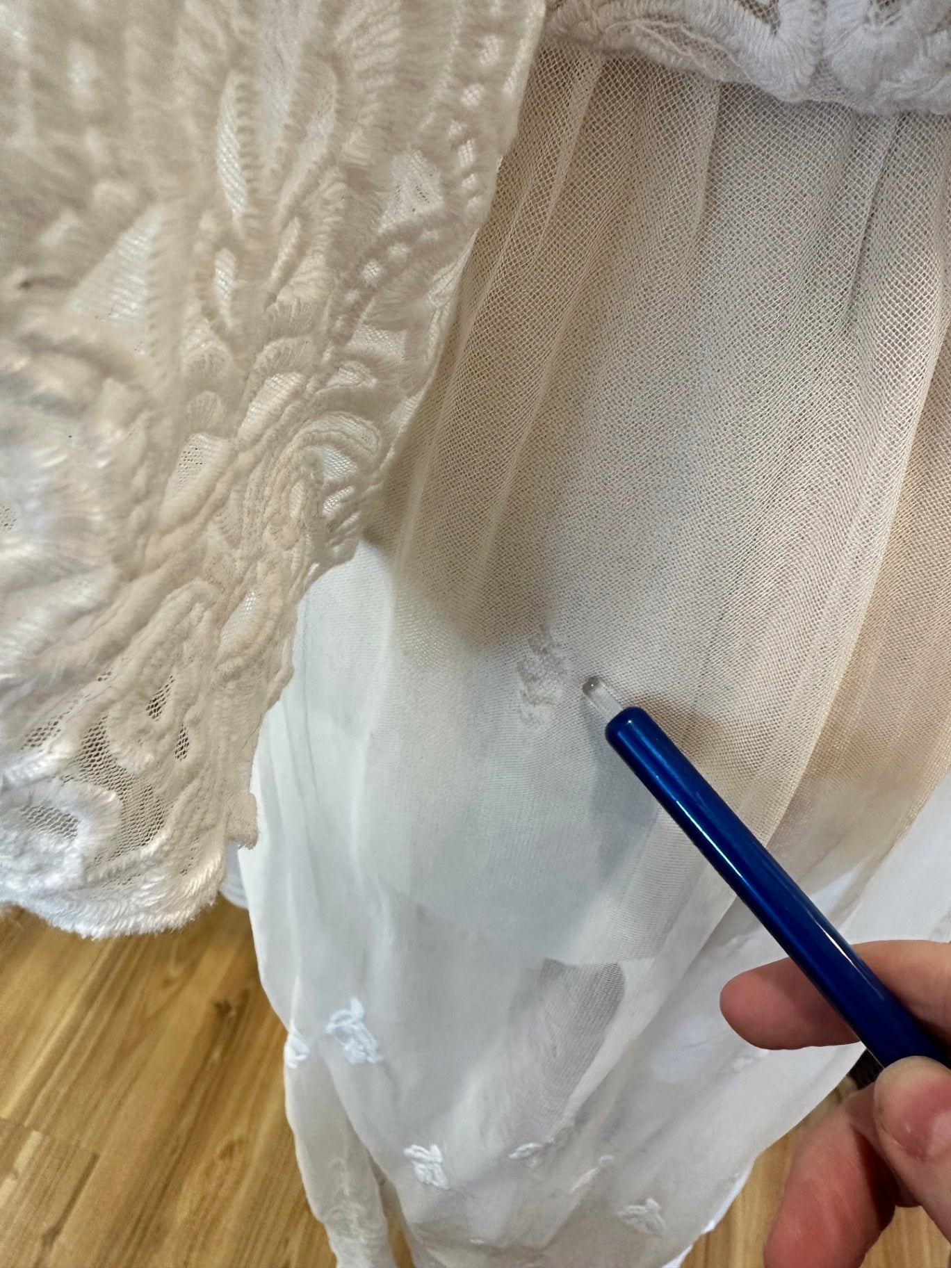 Bohemian Lace Dress - Size Medium - White