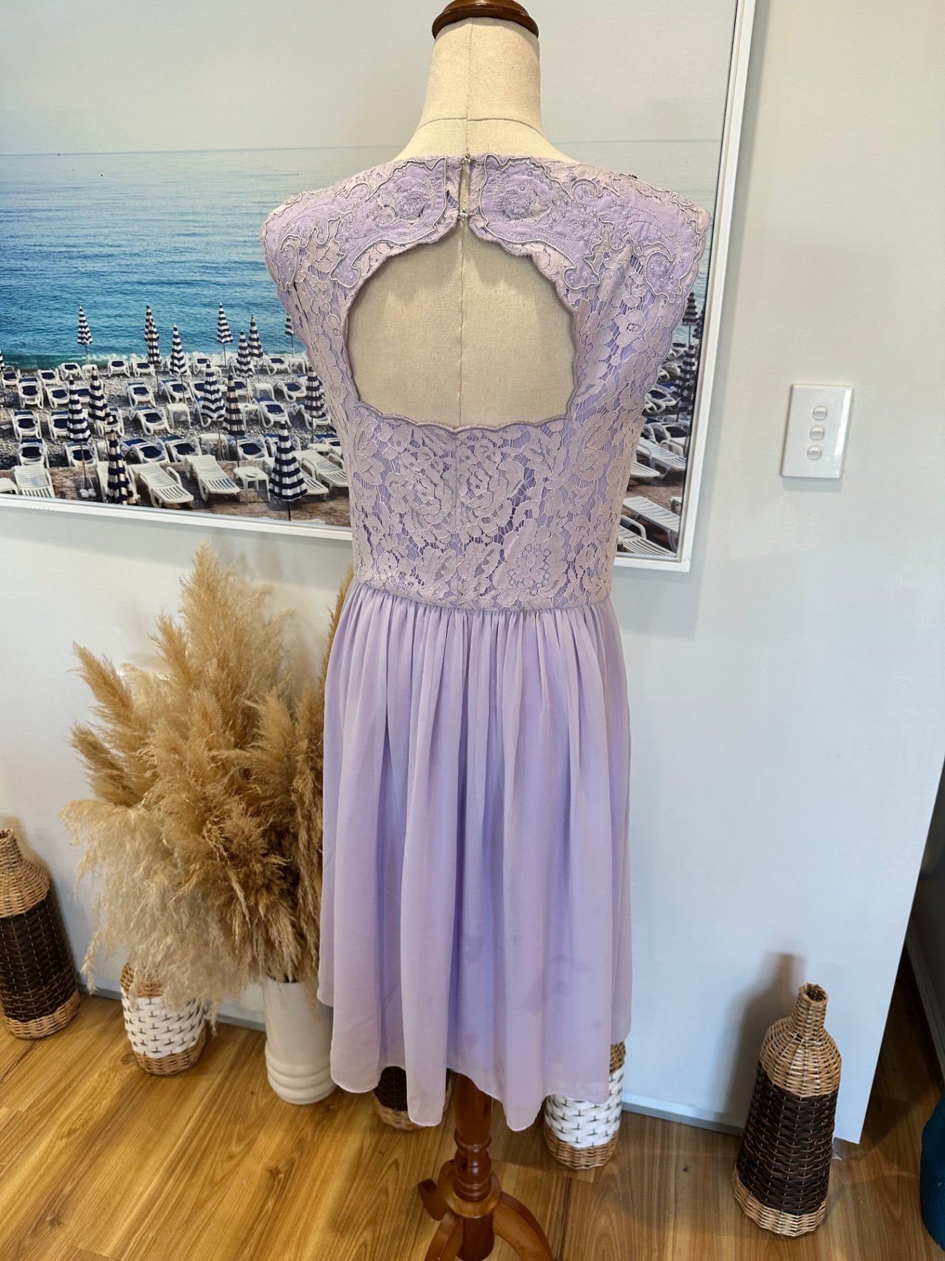 Ted Baker London - Dress w Embroidery and Diamantes - Size Small (US 2) - Purple