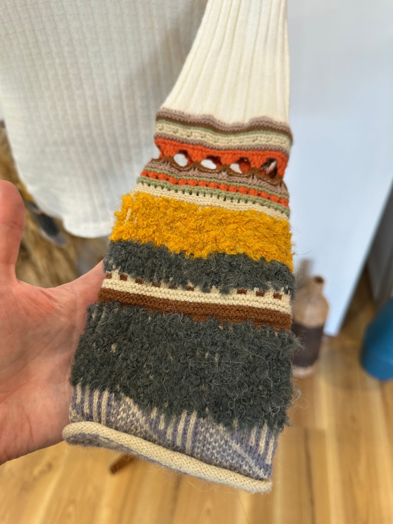 Free People - Bohemian Jumper - Small - Cream/Off-white