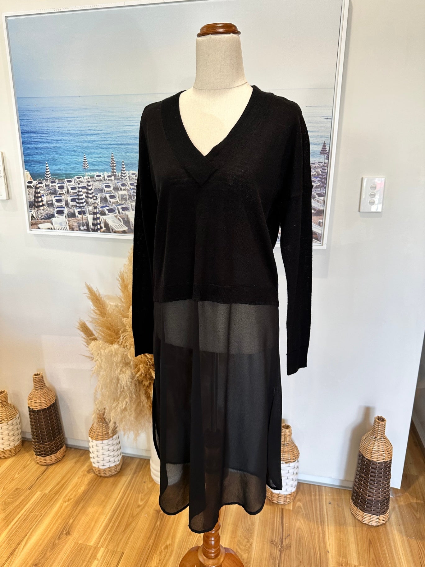 Stevie Nicks Inspired Black Jumper - Small / Medium - Black