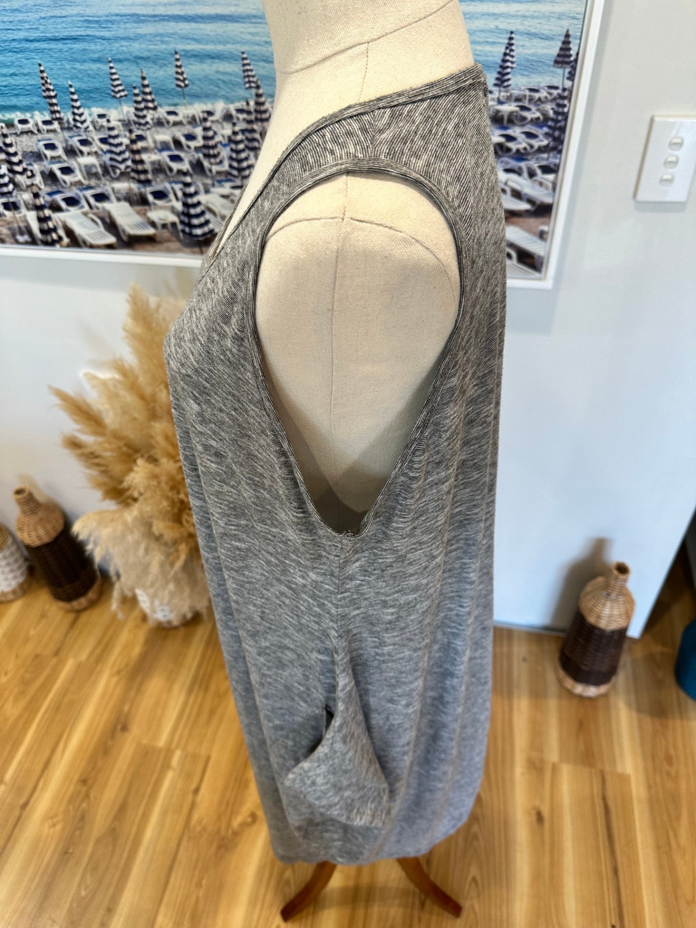 Donna Marie - Grey Marle Dress - Extra Large