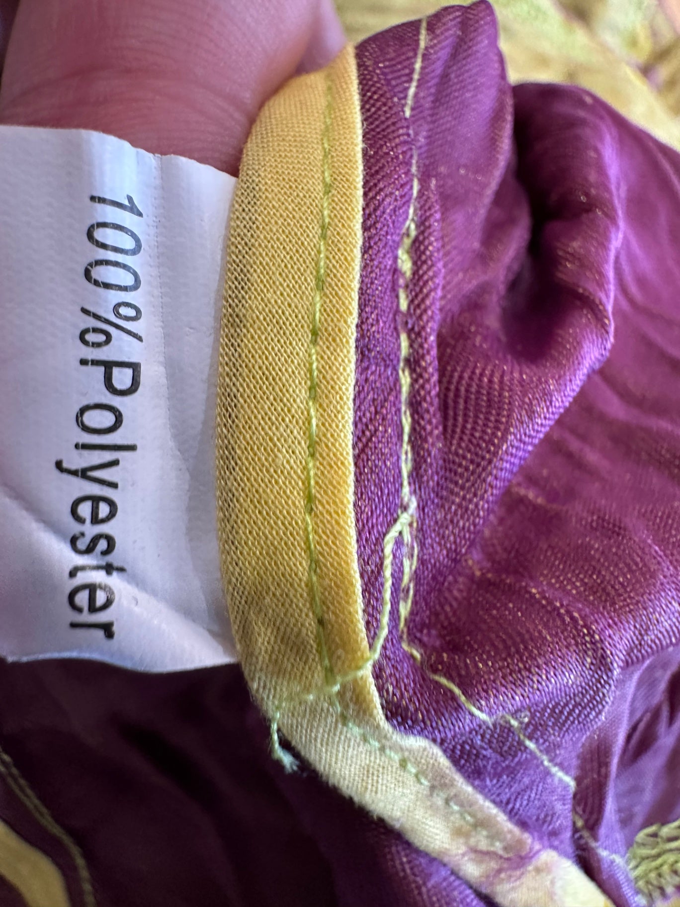 Leaf Jacket - Size 14 - Chartreuse w Purple Accents