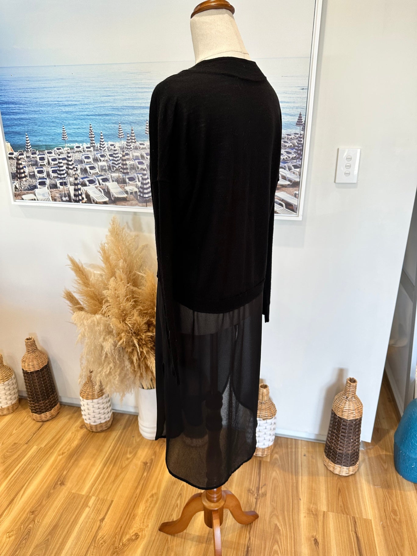 Stevie Nicks Inspired Black Jumper - Small / Medium - Black