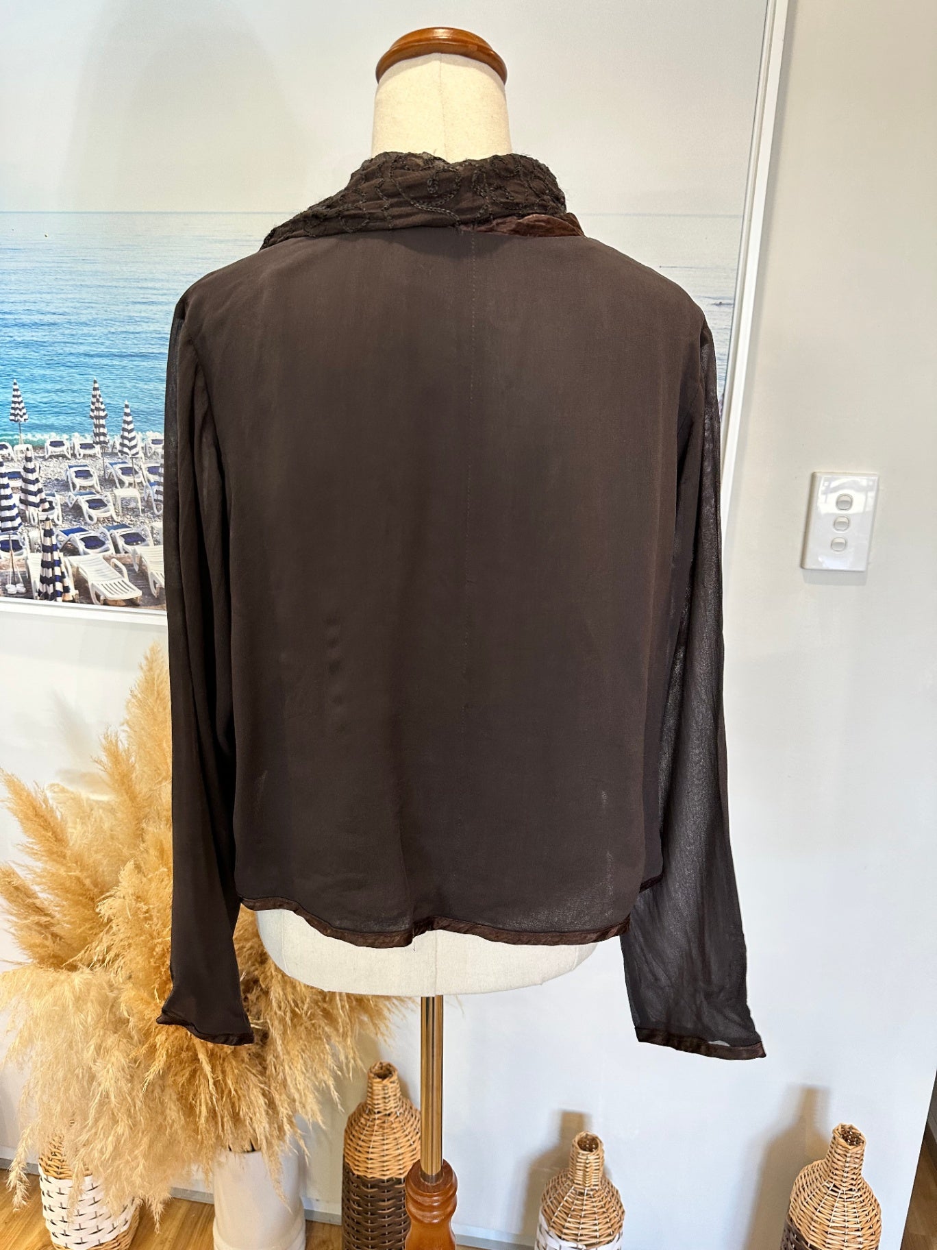 Studio Works - Lightweight Jacket - Size Medium / Large - Choc Brown