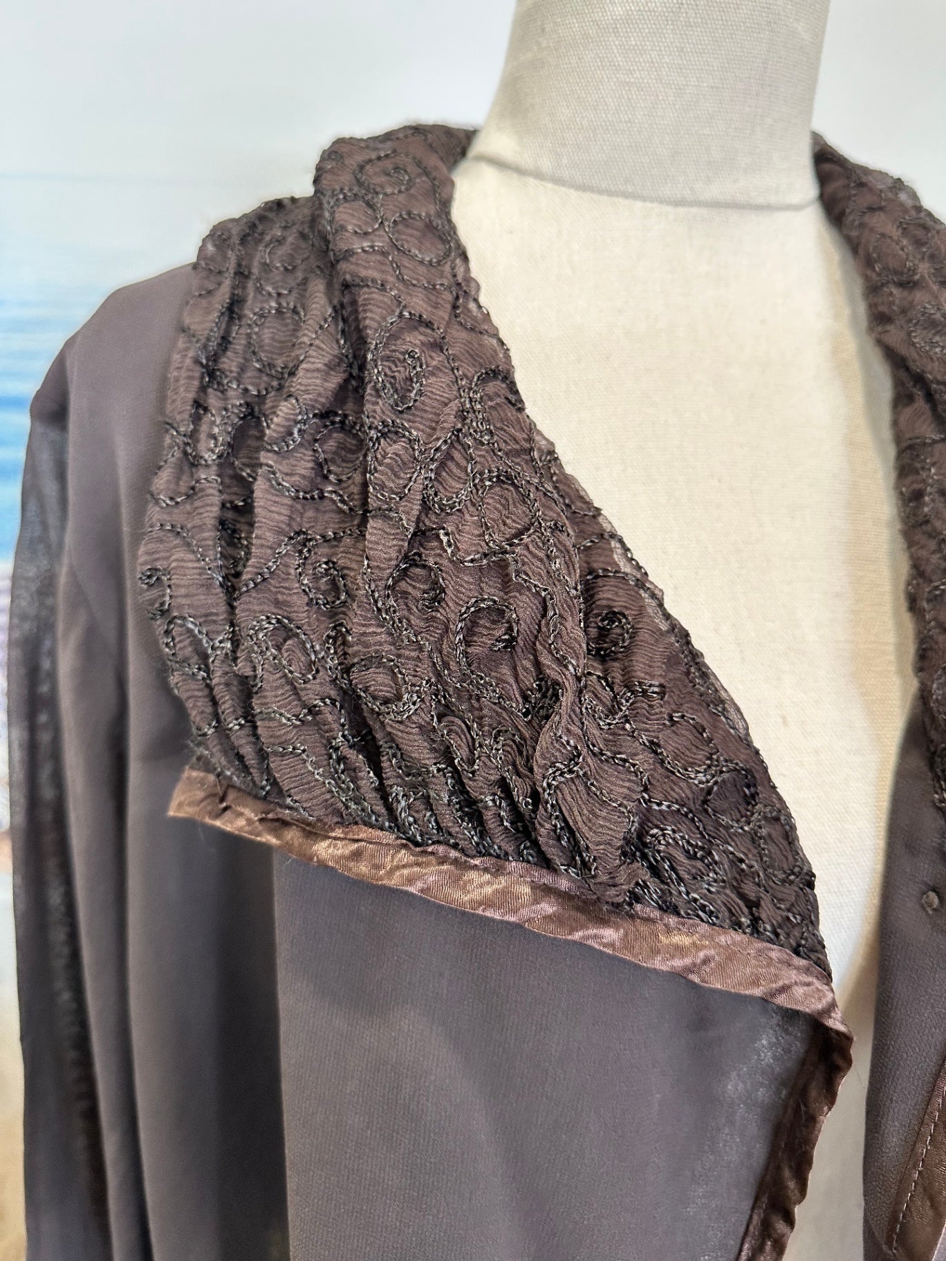 Studio Works - Lightweight Jacket - Size Medium / Large - Choc Brown