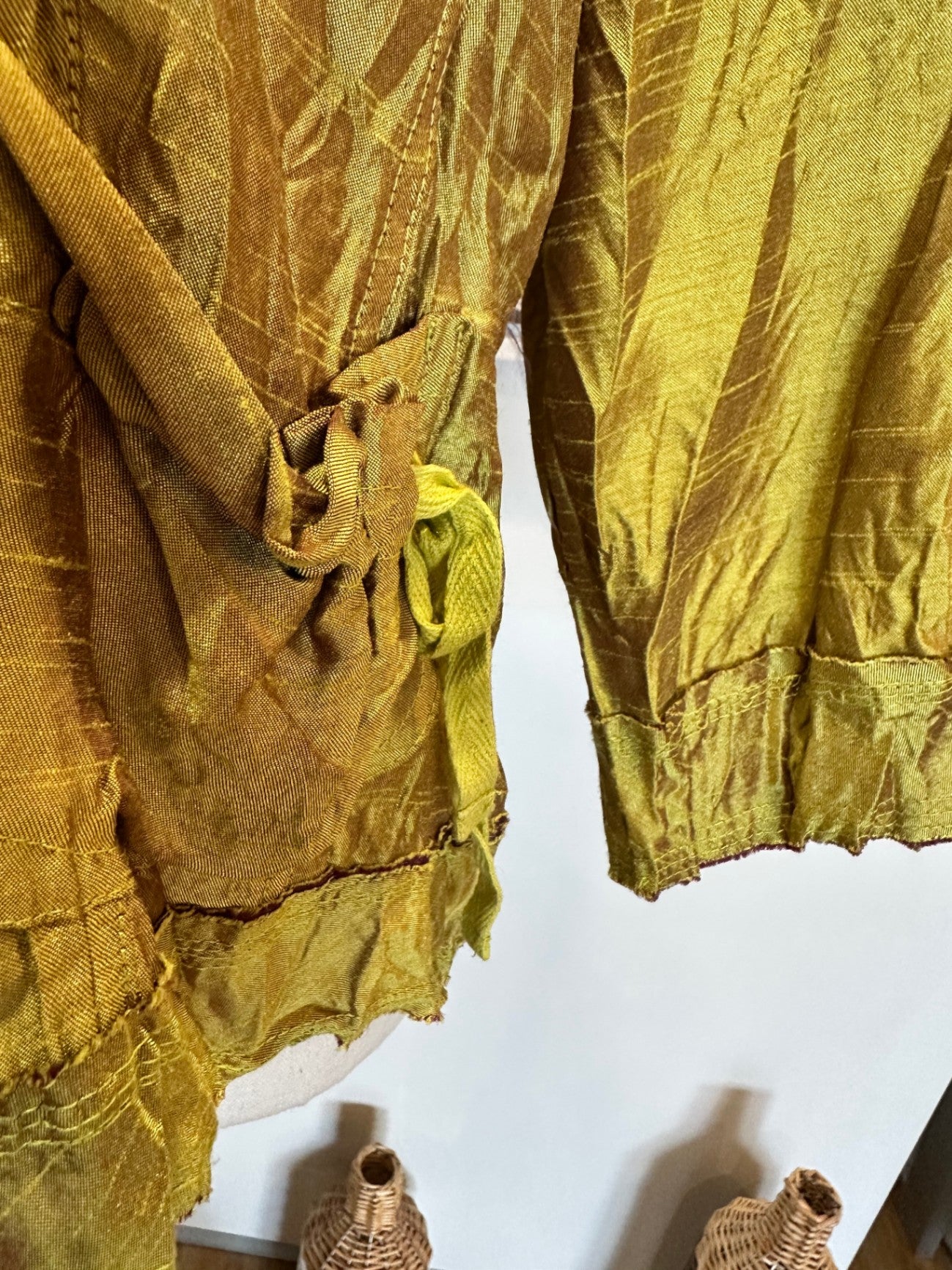 Leaf Jacket - Size 14 - Chartreuse w Purple Accents