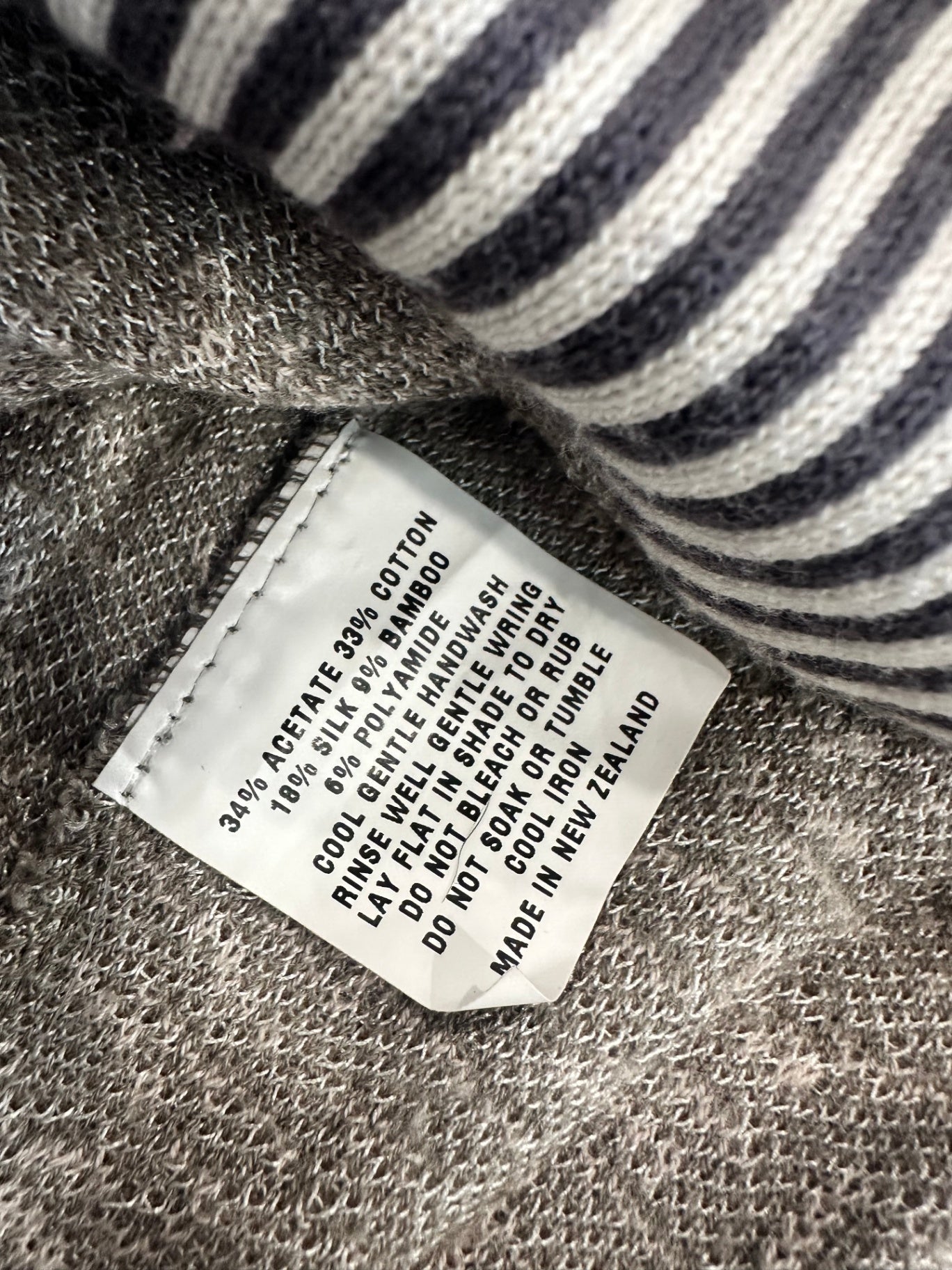 Sabatini Cropped Cardigan - Medium - Beige and black