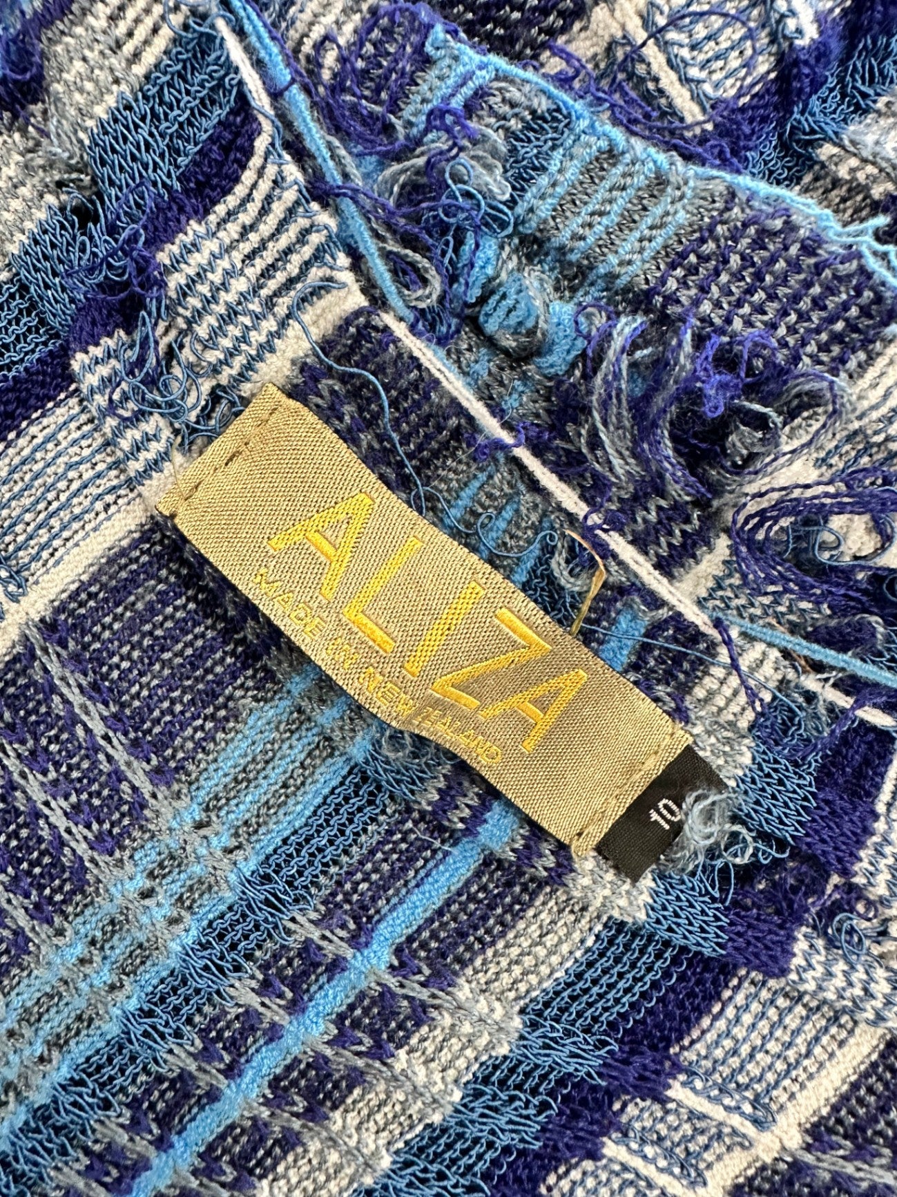 Aliza by Sabatini - Bohemian Dress - Size 10 - Blue Stripes