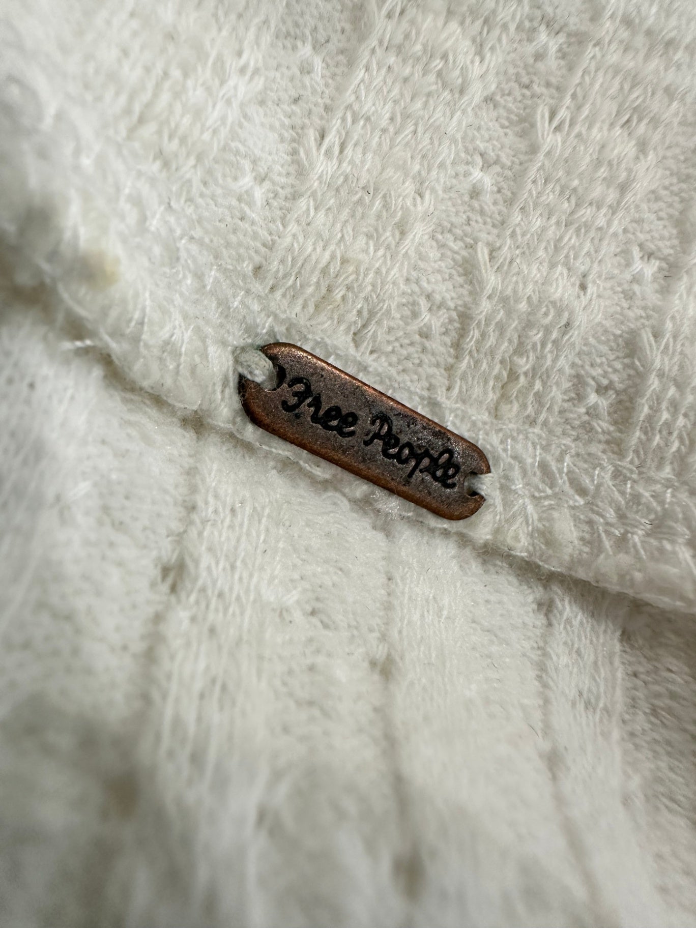 Free People - Bohemian Jumper - Small - Cream/Off-white