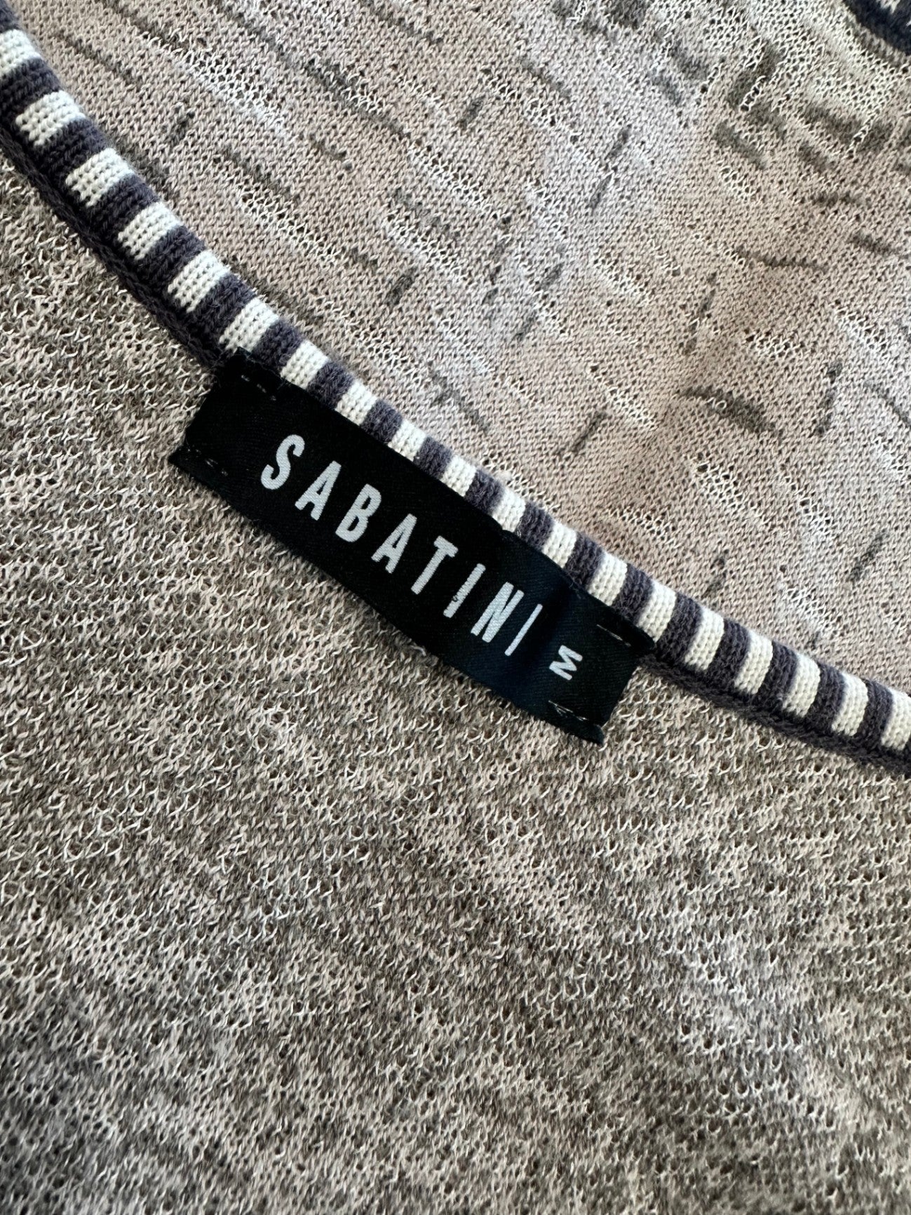 Sabatini Cropped Cardigan - Medium - Beige and black